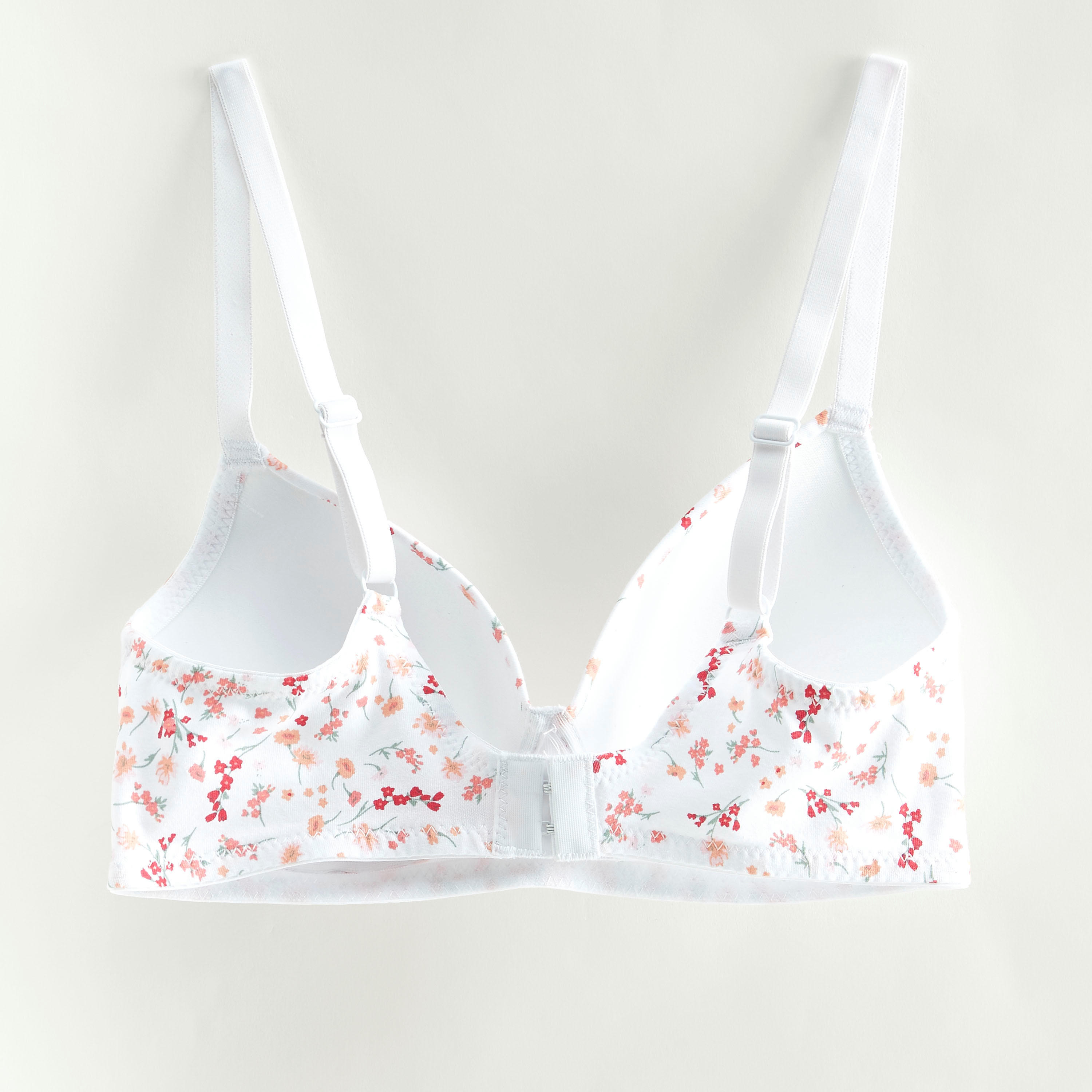 صدريّة تيشيرت بطبعات أزهار وحمّالات قابلة للتعديل-women-clothing-lingerie-bras-image-3