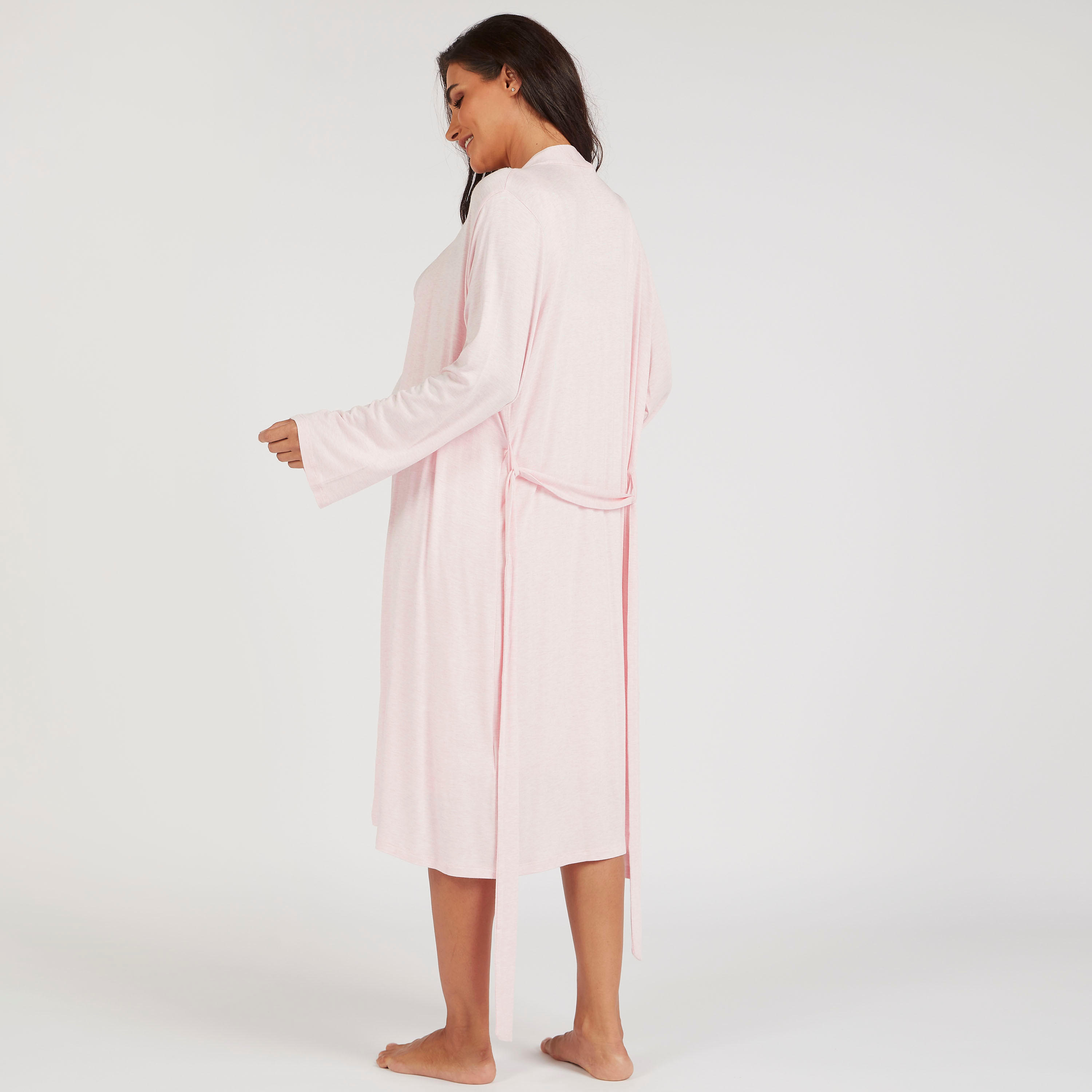 Maternity Night Robe with Belt and Long Sleeves-women-clothing-maternity-nightwear-image-4