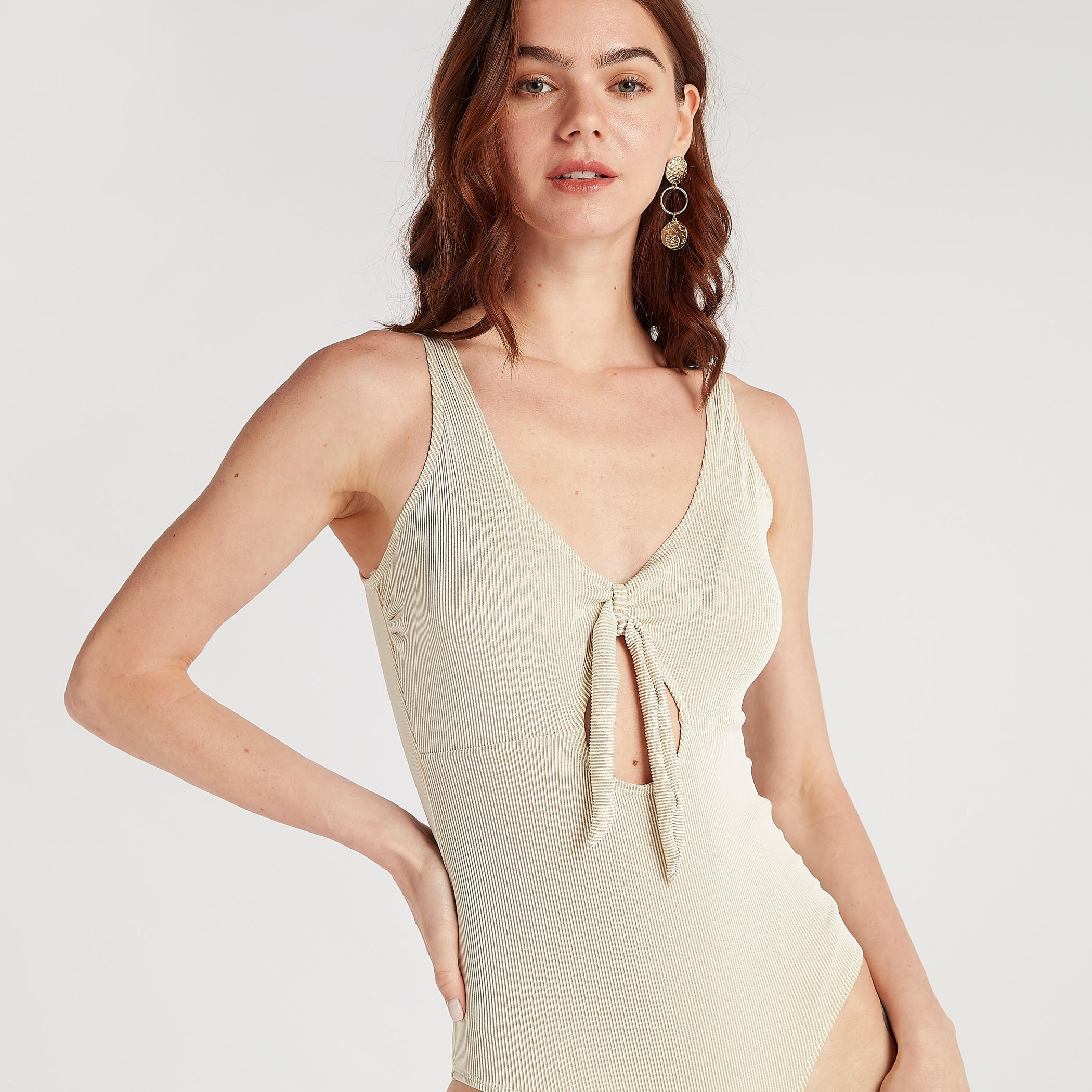 Textured Swimsuit with Tie-Up Accent-women-clothing-swimandbeach-swimsuits-image-5