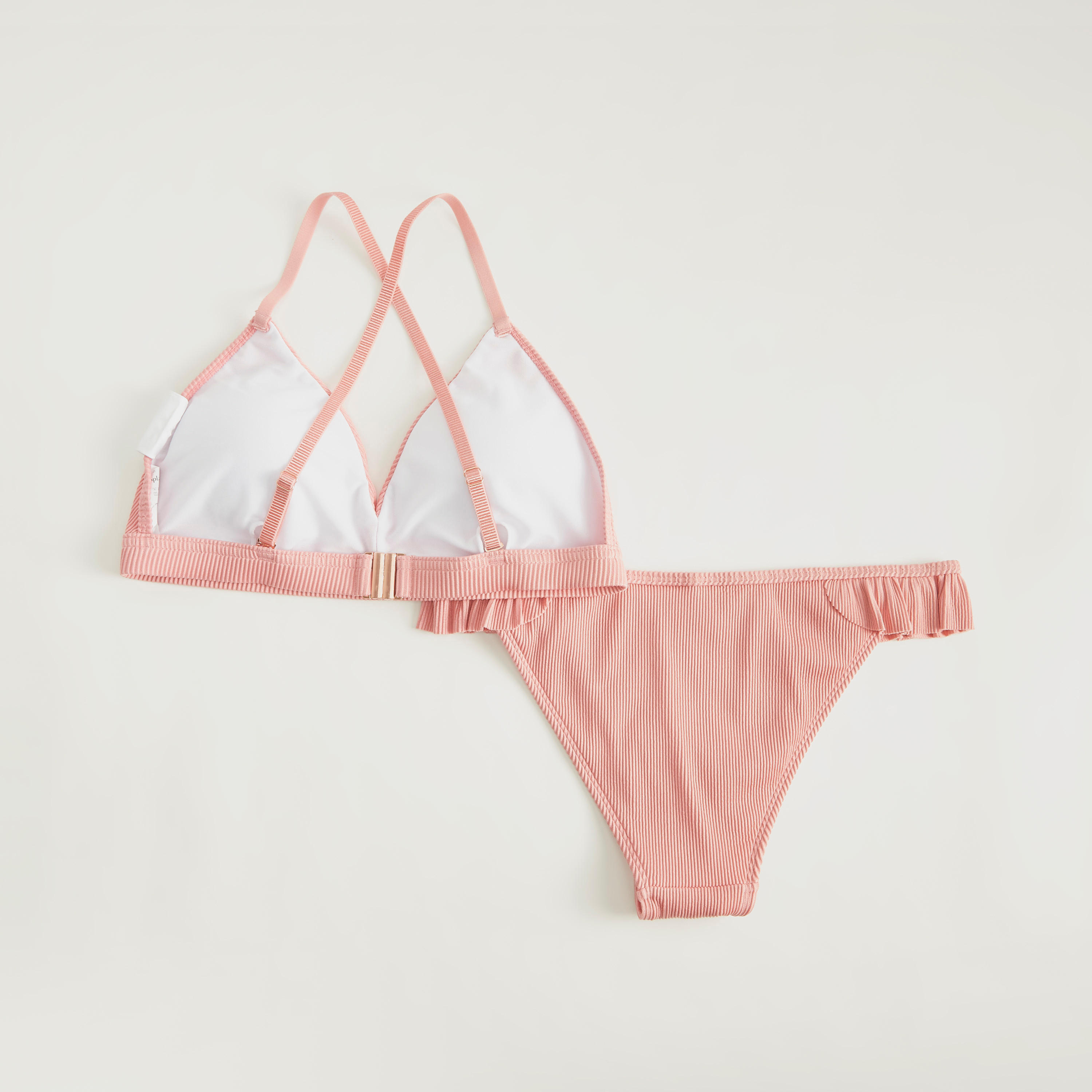 طقم بيكيني مخطط بارز الملمس بتفاصيل كشكشة-women-clothing-swimandbeach-bikinis-image-5