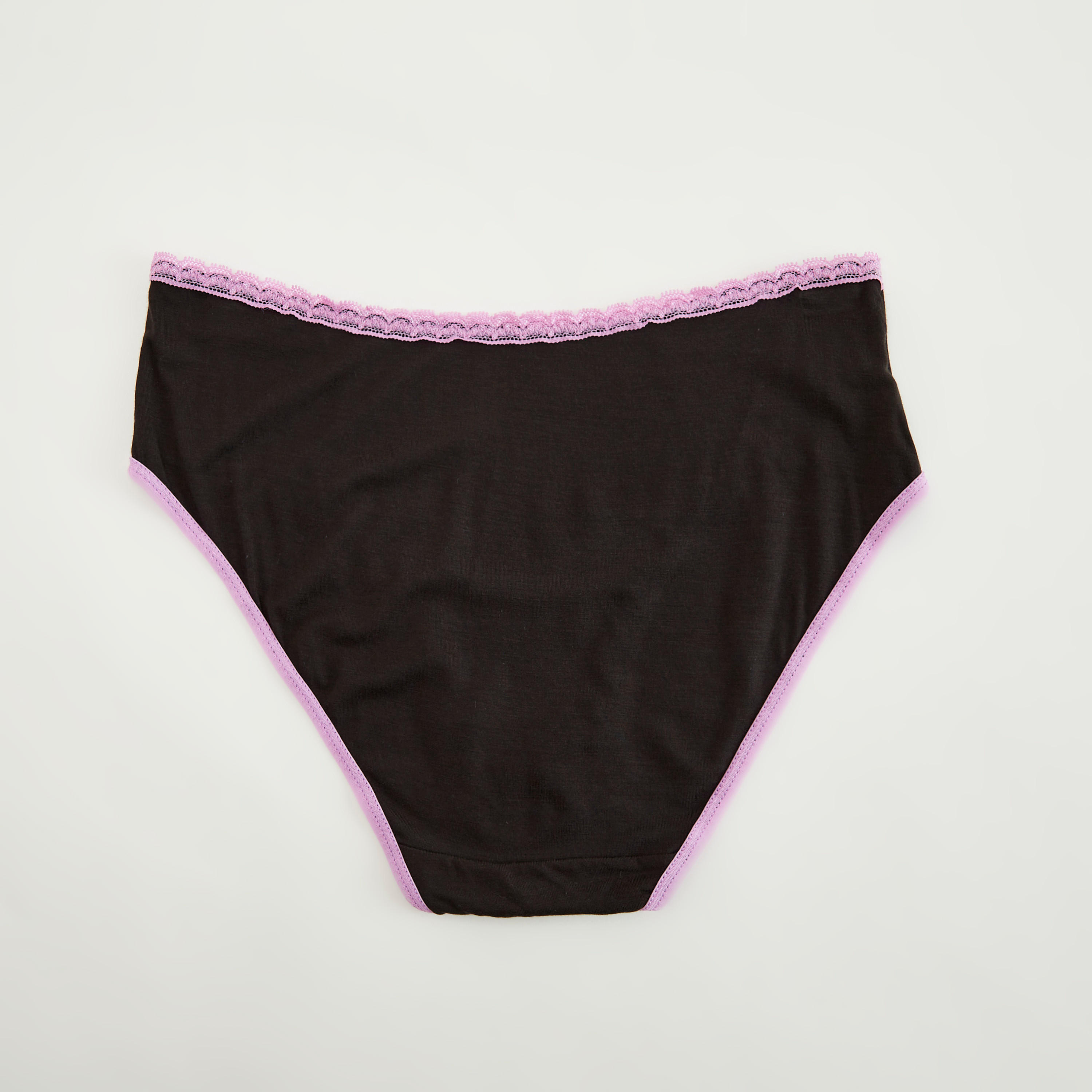 سراويل داخليّة هيبستر سادة بتفاصيل دانتيل - طقم من 5-women-clothing-lingerie-panties-image-4