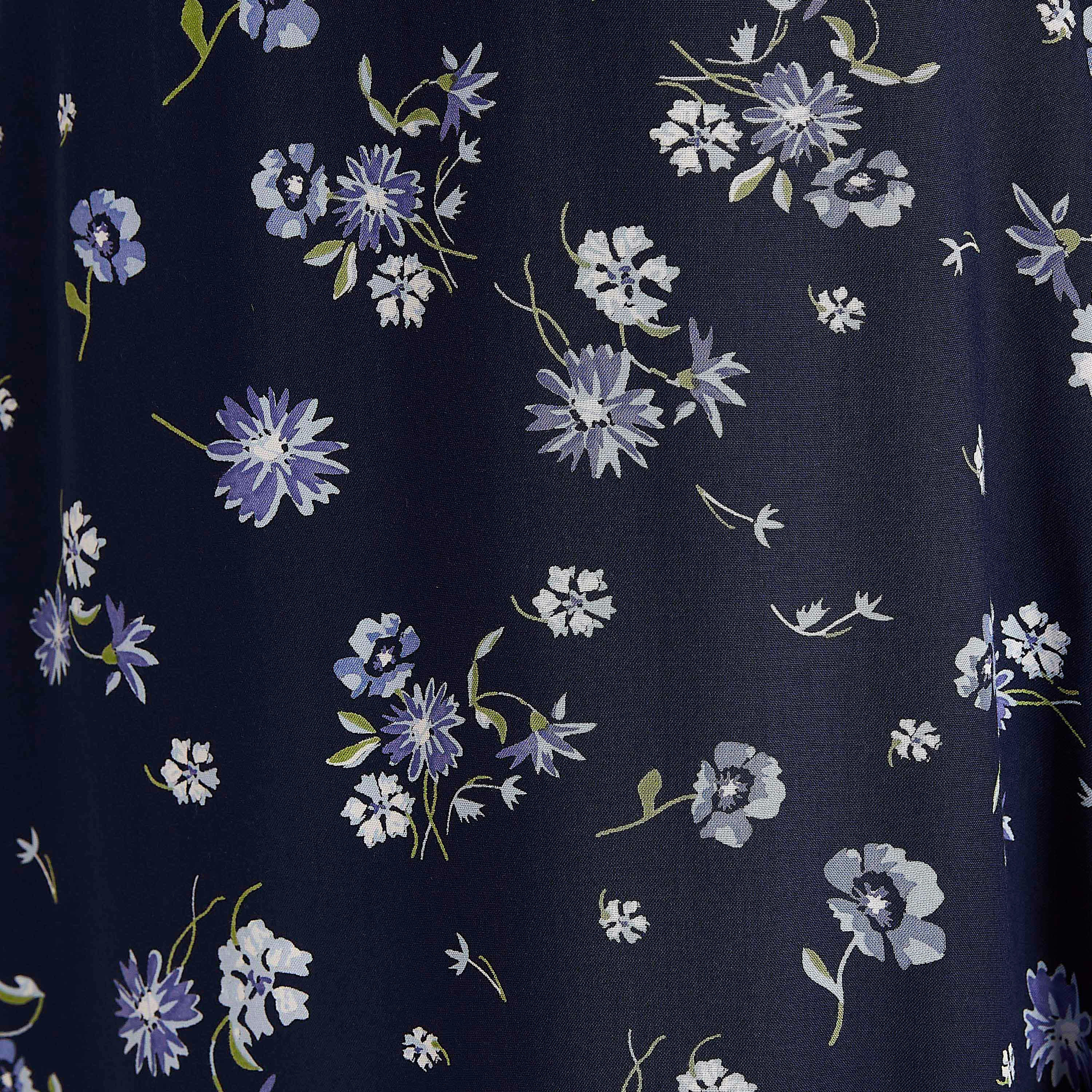 قميص نوم مستدام متنوّع بأكمام بأطراف رباط - طقم من قطعتين-women-clothing-nightwear-nighties-image-4