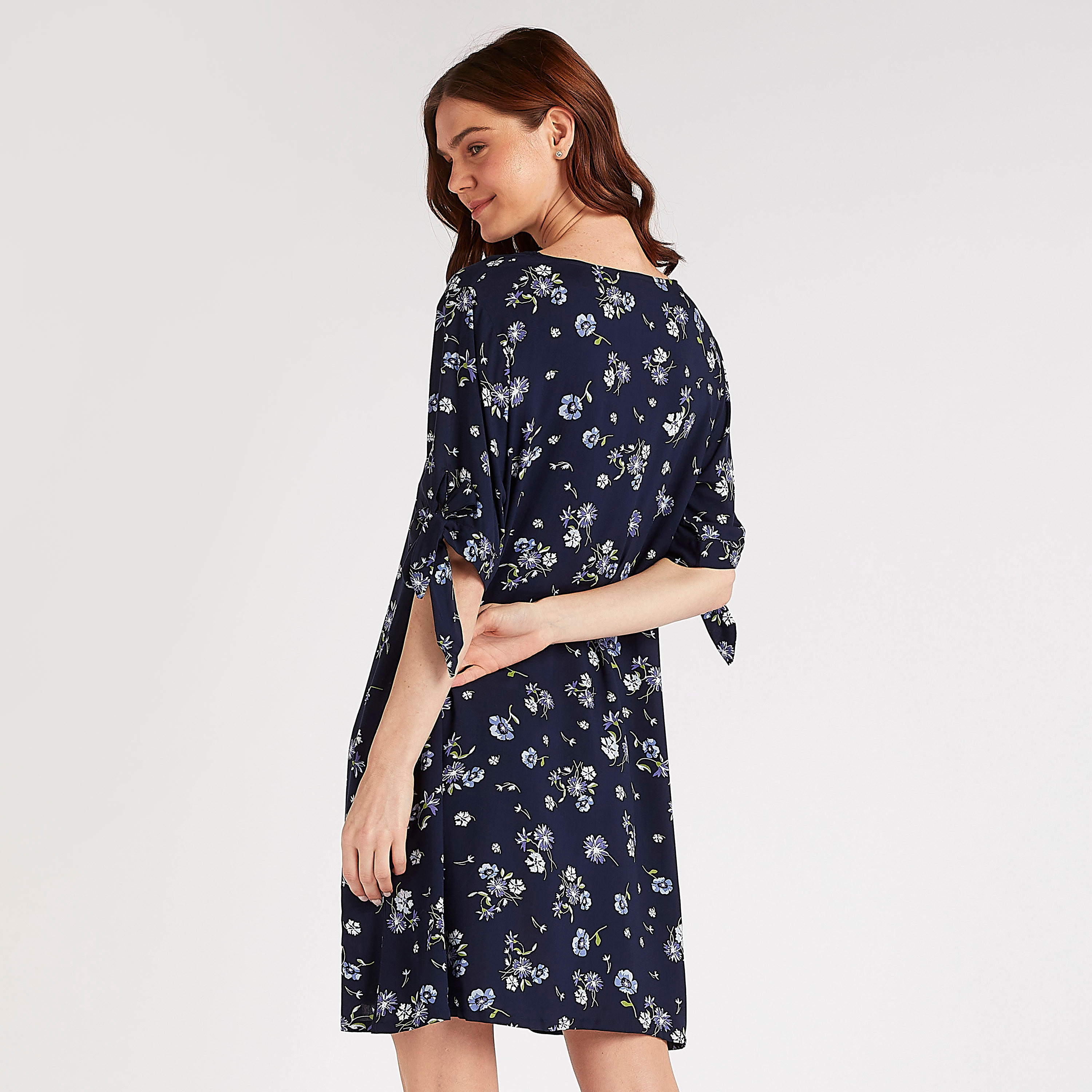 قميص نوم مستدام متنوّع بأكمام بأطراف رباط - طقم من قطعتين-women-clothing-nightwear-nighties-image-5