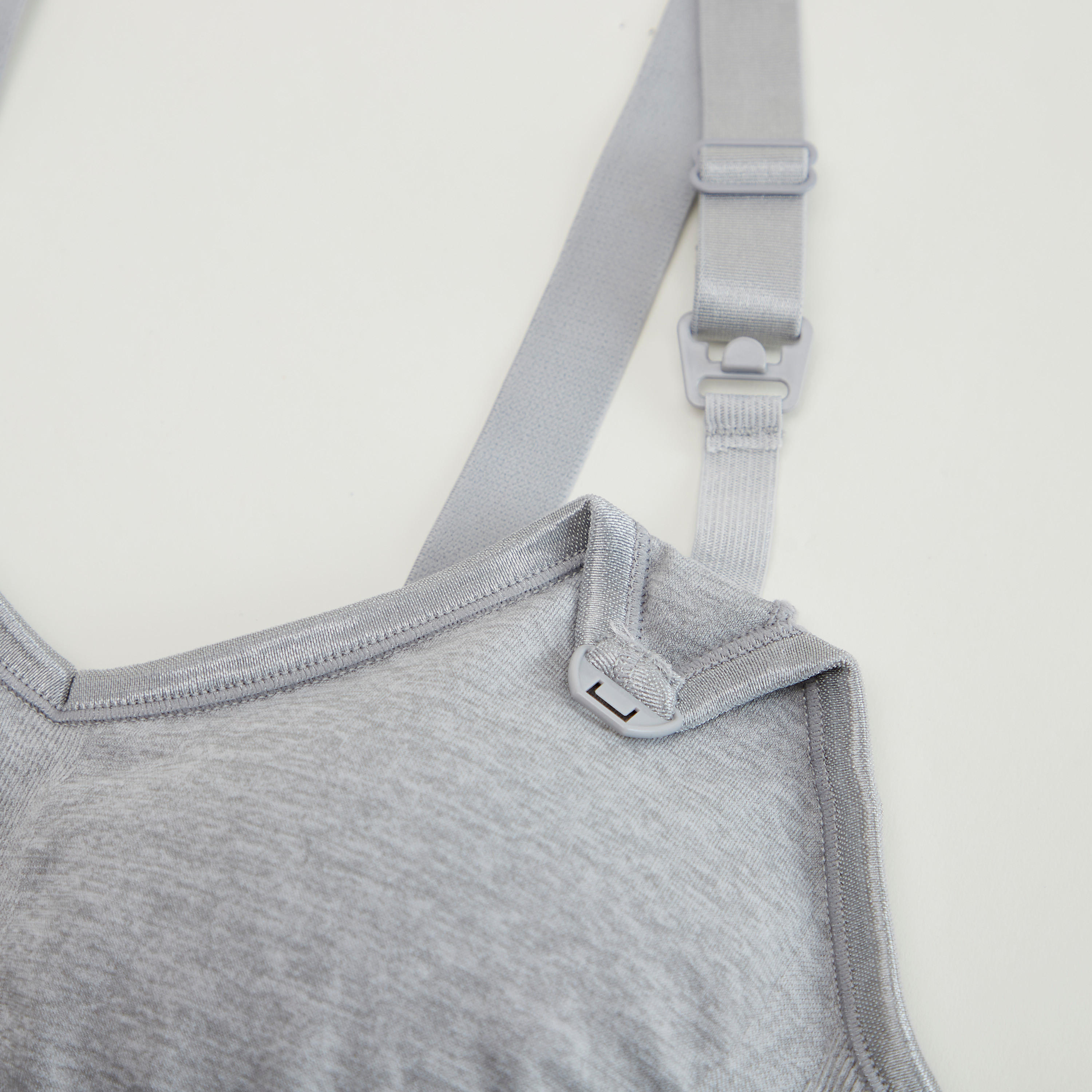 صدرية للحوامل مبطّنة متداخلة سادة بأحزمة قابلة للتعديل-women-clothing-lingerie-bras-image-3