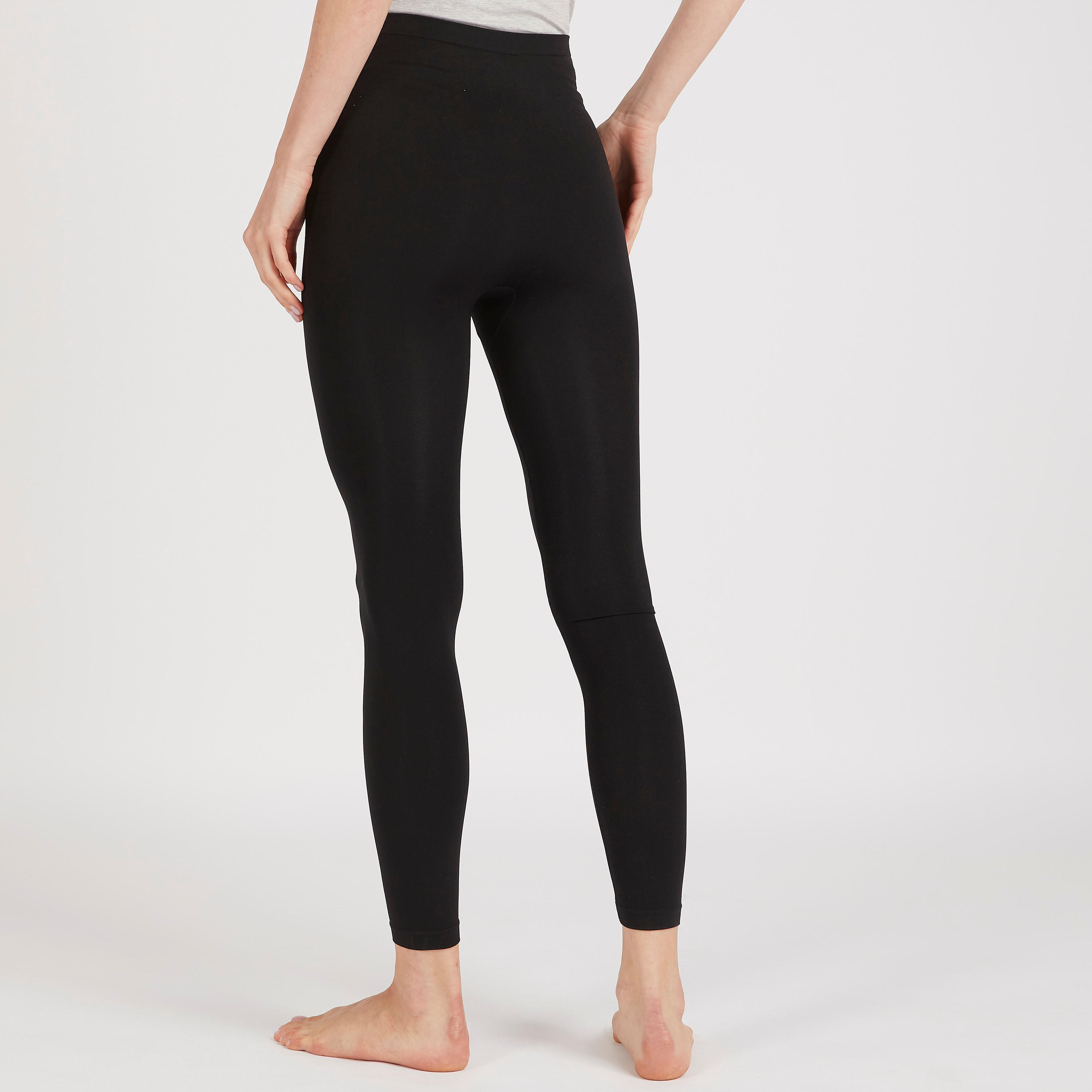 بنطلون ليقنز تشكيل سادة بخصر مطّاطي-women-clothing-lingerie-shapewear-image-2