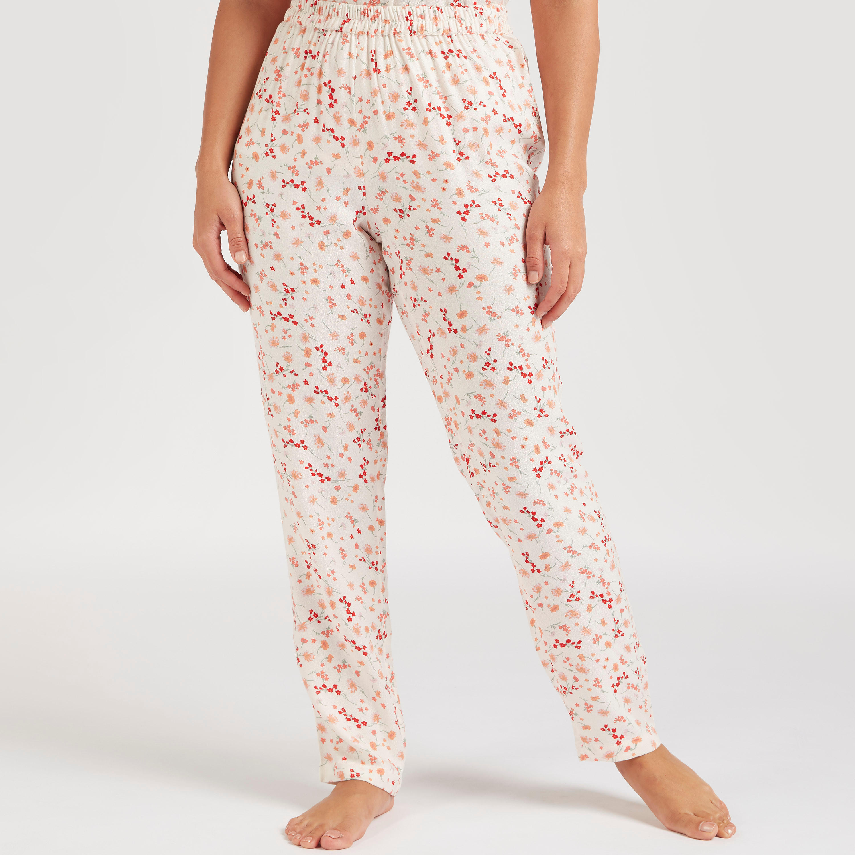 Floral Print Top and Full Length Pyjama Set-women-clothing-nightwear-pyjamas-longsets-image-5