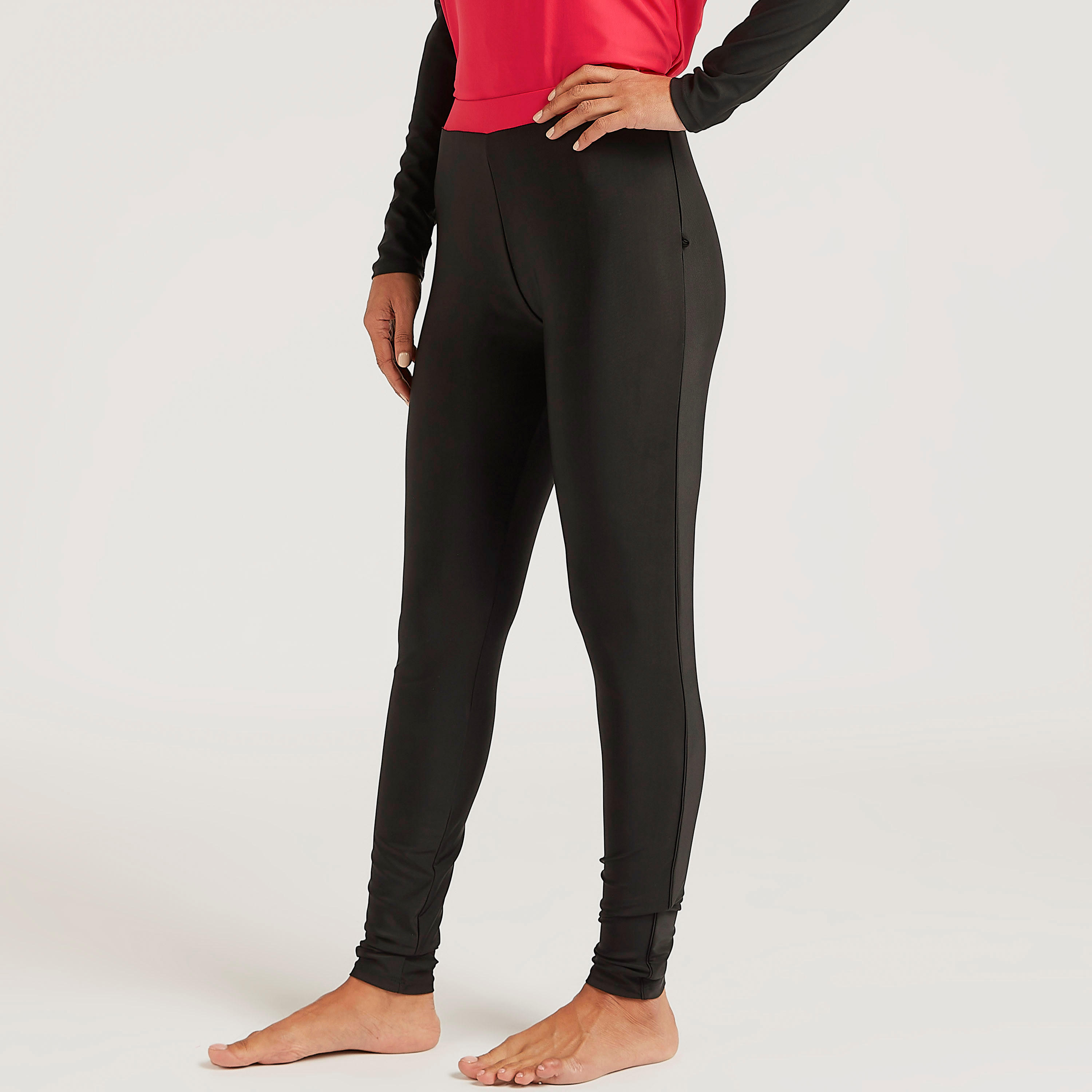 طقم بوركيني قطعتين سادة-women-clothing-swimandbeach-swimsuits-image-1