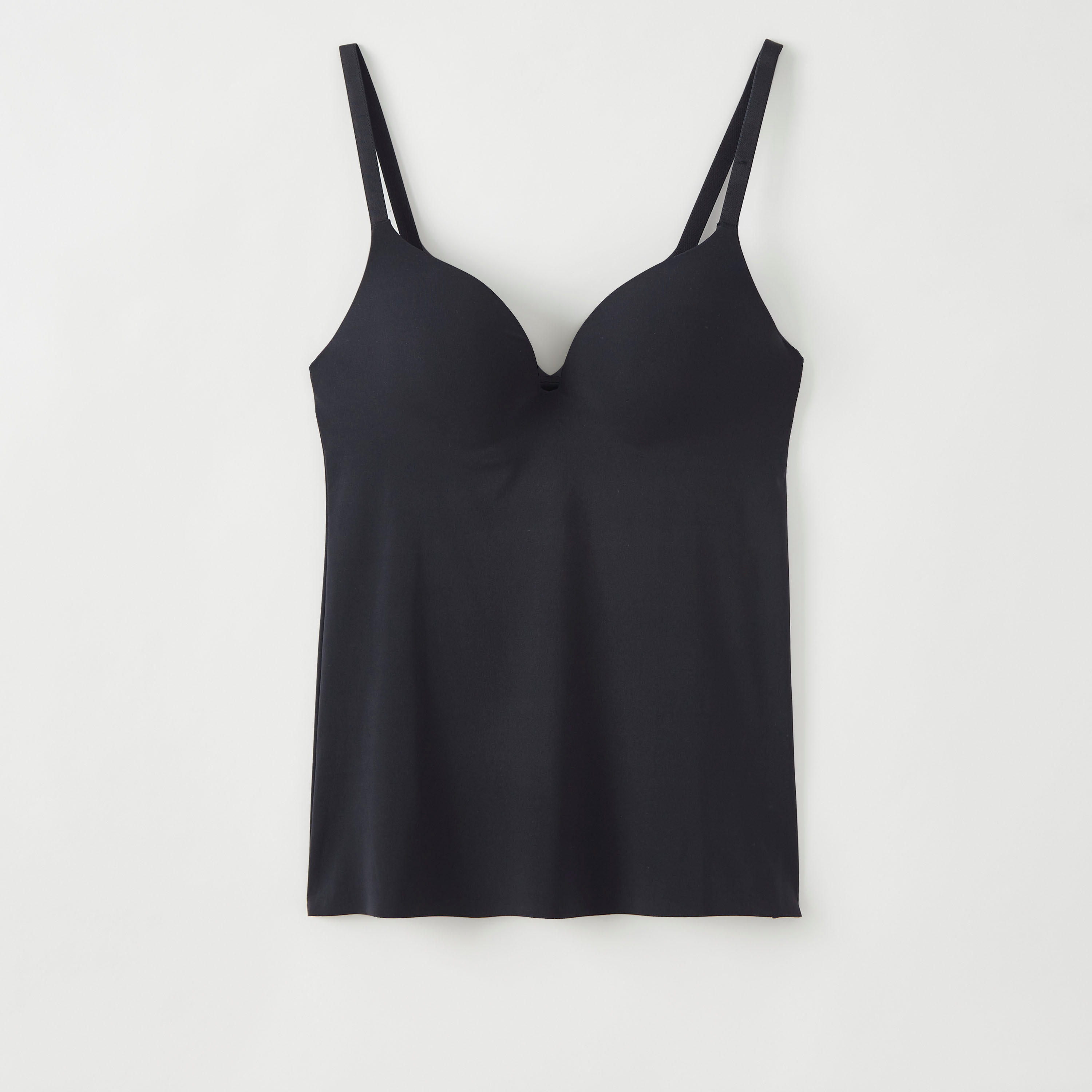 بلوزة كامي سادة مبطّنة بأحزمة قابلة للتّعديل-women-clothing-lingerie-camisoles-image-4