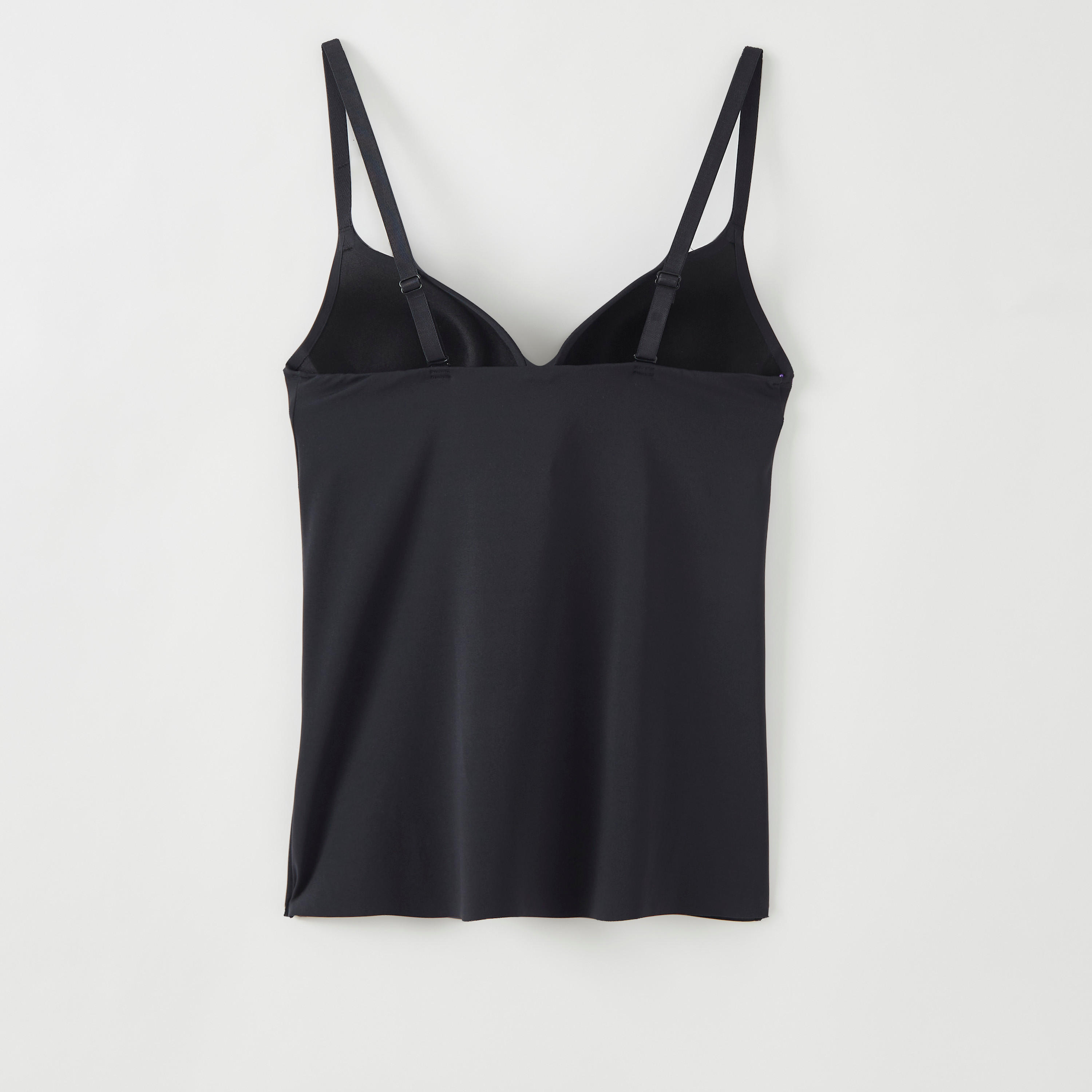 بلوزة كامي سادة مبطّنة بأحزمة قابلة للتّعديل-women-clothing-lingerie-camisoles-image-2