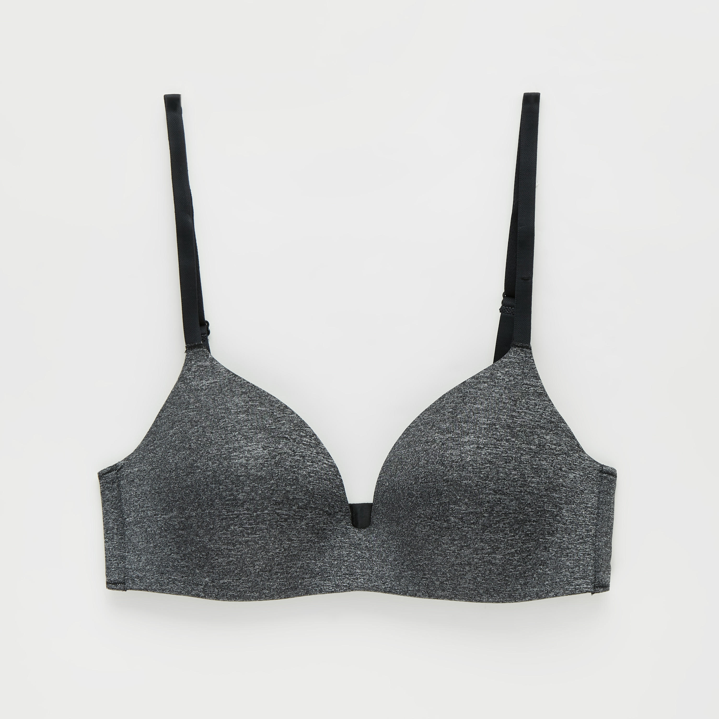Solid Padded Demi Bra with Adjustable Straps-women-clothing-lingerie-bras-image-1