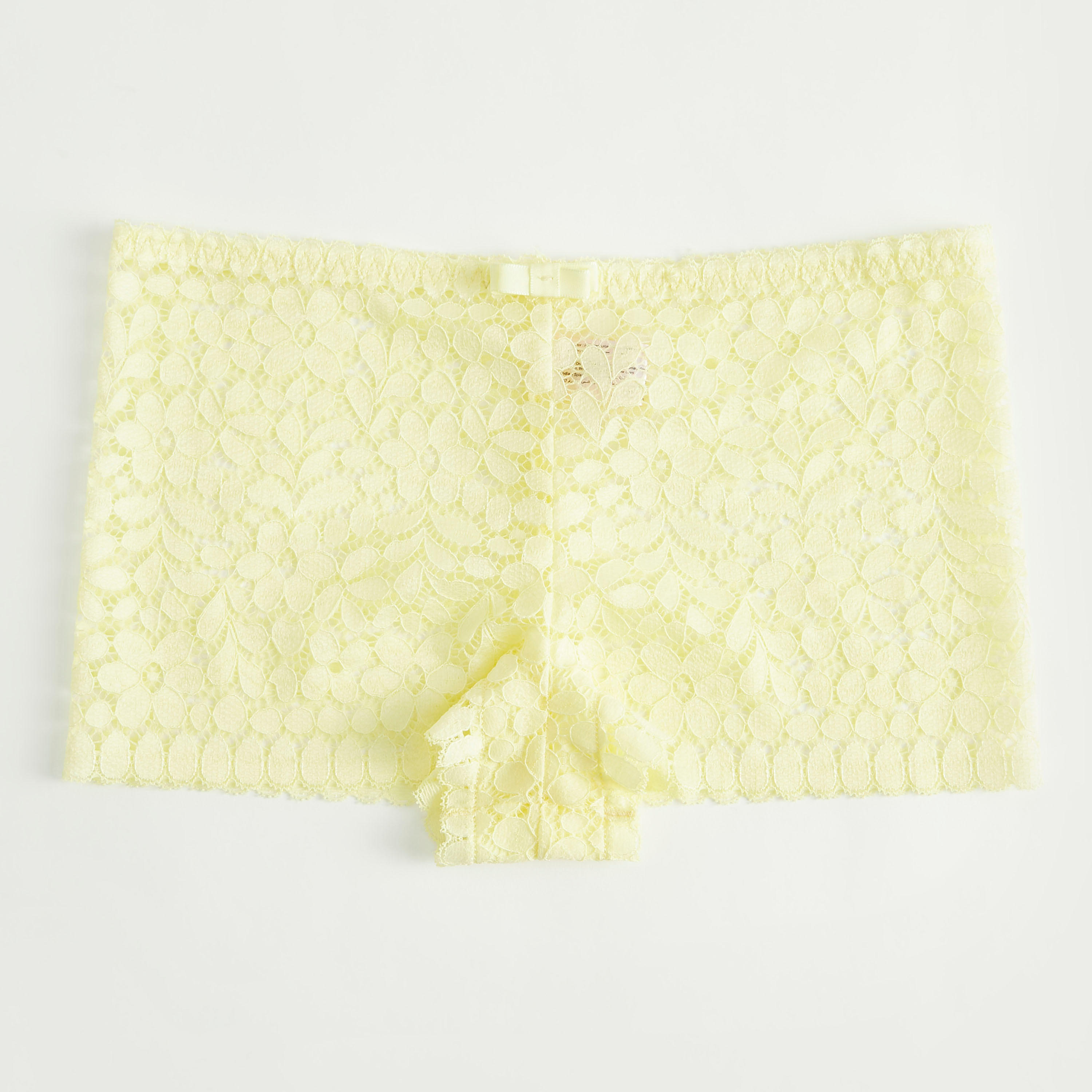 سروال داخلي بوي شورت دانتيل بخصر مطّاطي وتفاصيل فيونكة-women-clothing-lingerie-panties-image-1