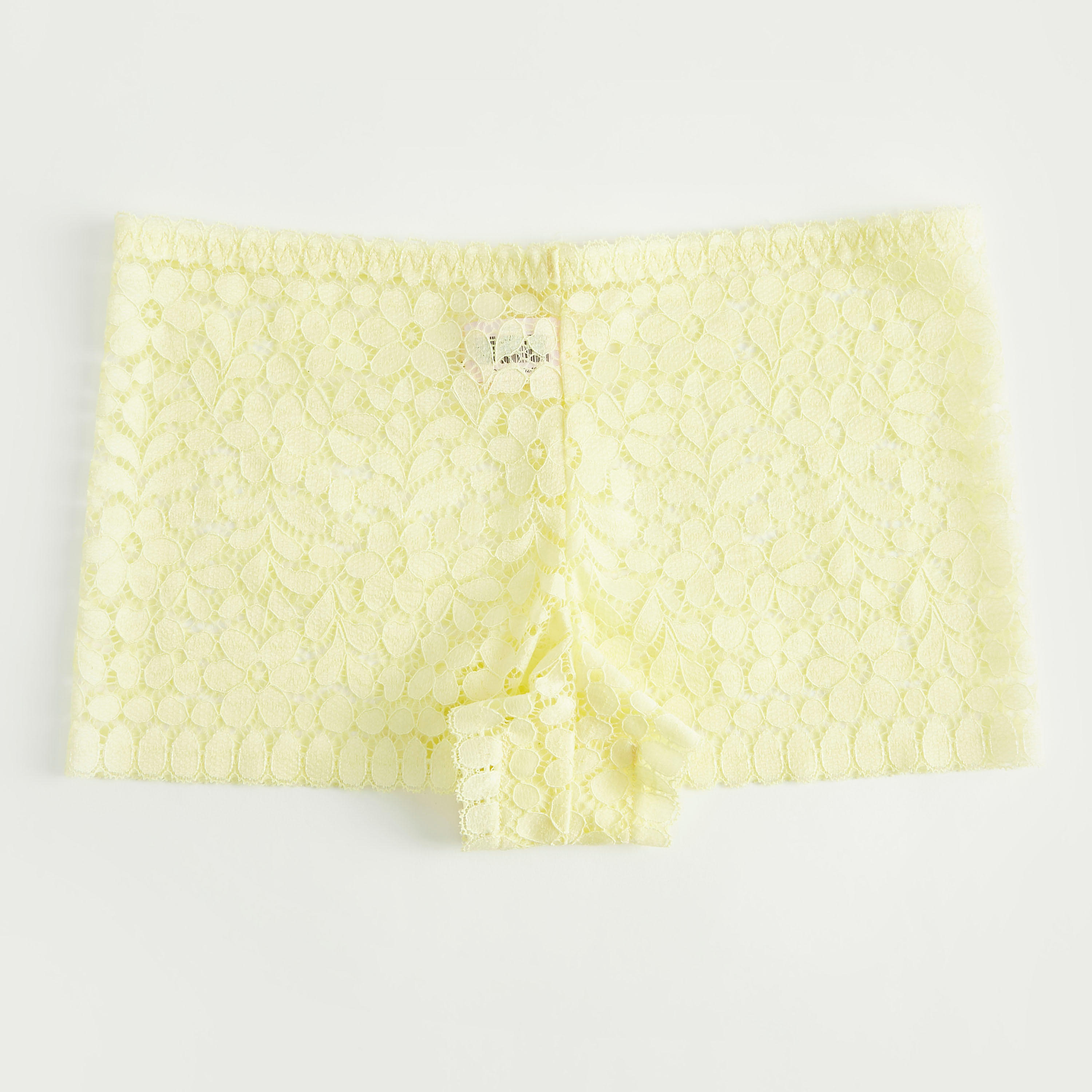 سروال داخلي بوي شورت دانتيل بخصر مطّاطي وتفاصيل فيونكة-women-clothing-lingerie-panties-image-3