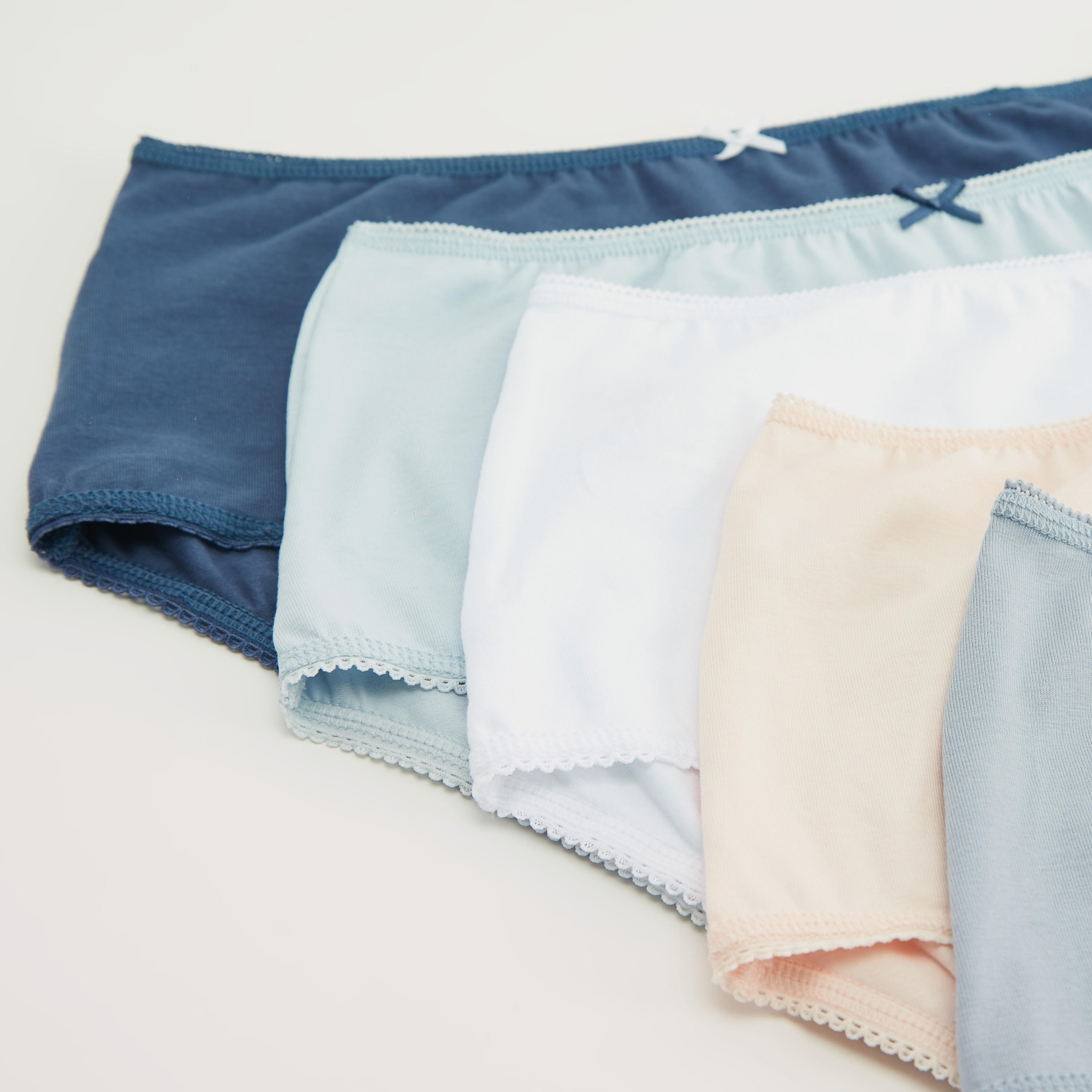 سراويل داخليّة سادة بخصر مطّاطي - طقم من 3 قطع-women-clothing-lingerie-panties-image-2