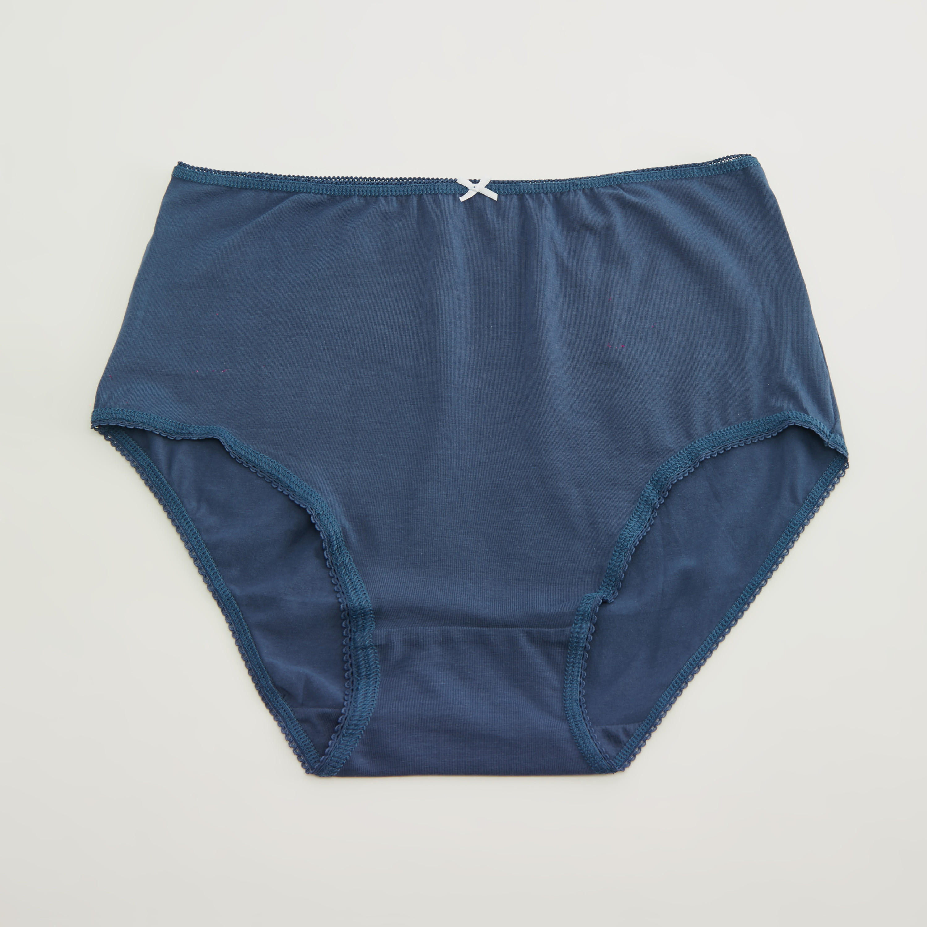 سراويل داخليّة سادة بخصر مطّاطي - طقم من 3 قطع-women-clothing-lingerie-panties-image-3