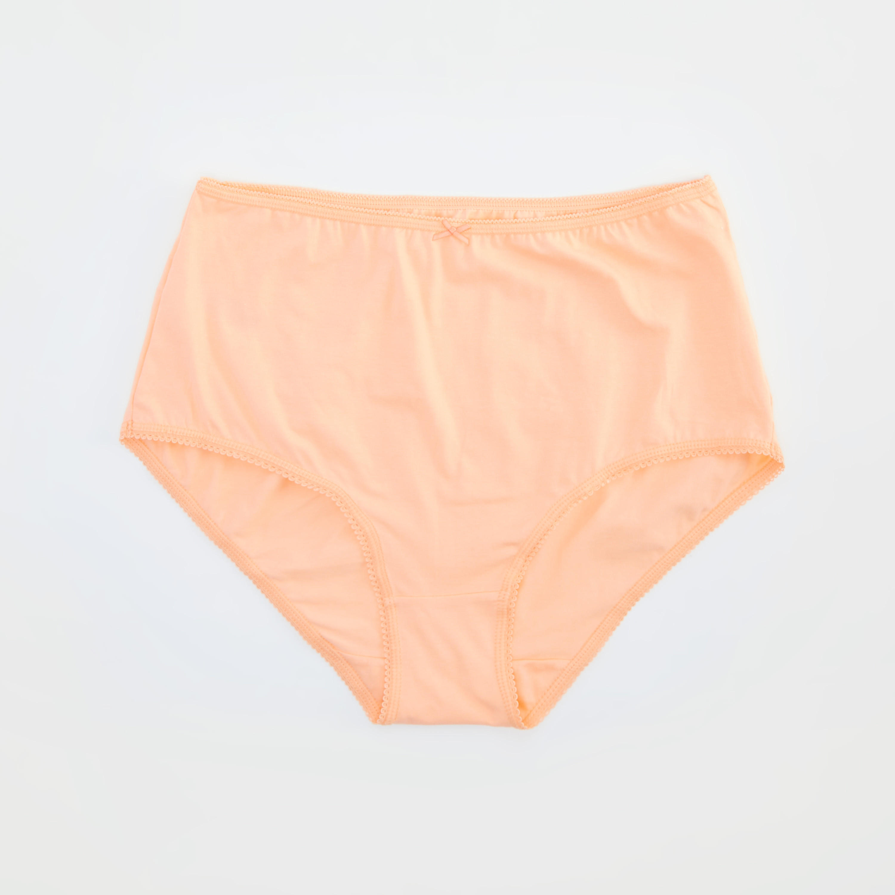 سروال داخلي كلاسيك سادة بتفاصيل فيونكة - طقم من 5 قطع-women-clothing-lingerie-panties-image-2