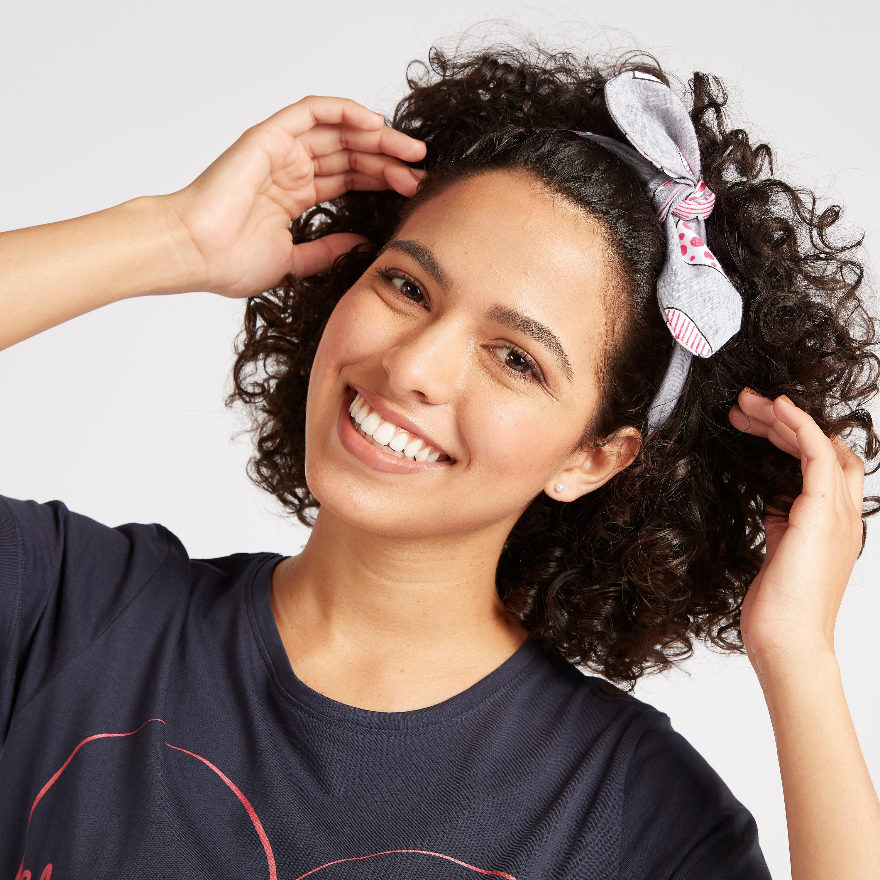 Set of 2 - Heart Print Sleepshirt with Short Sleeves-women-clothing-nightwear-nighties-image-4