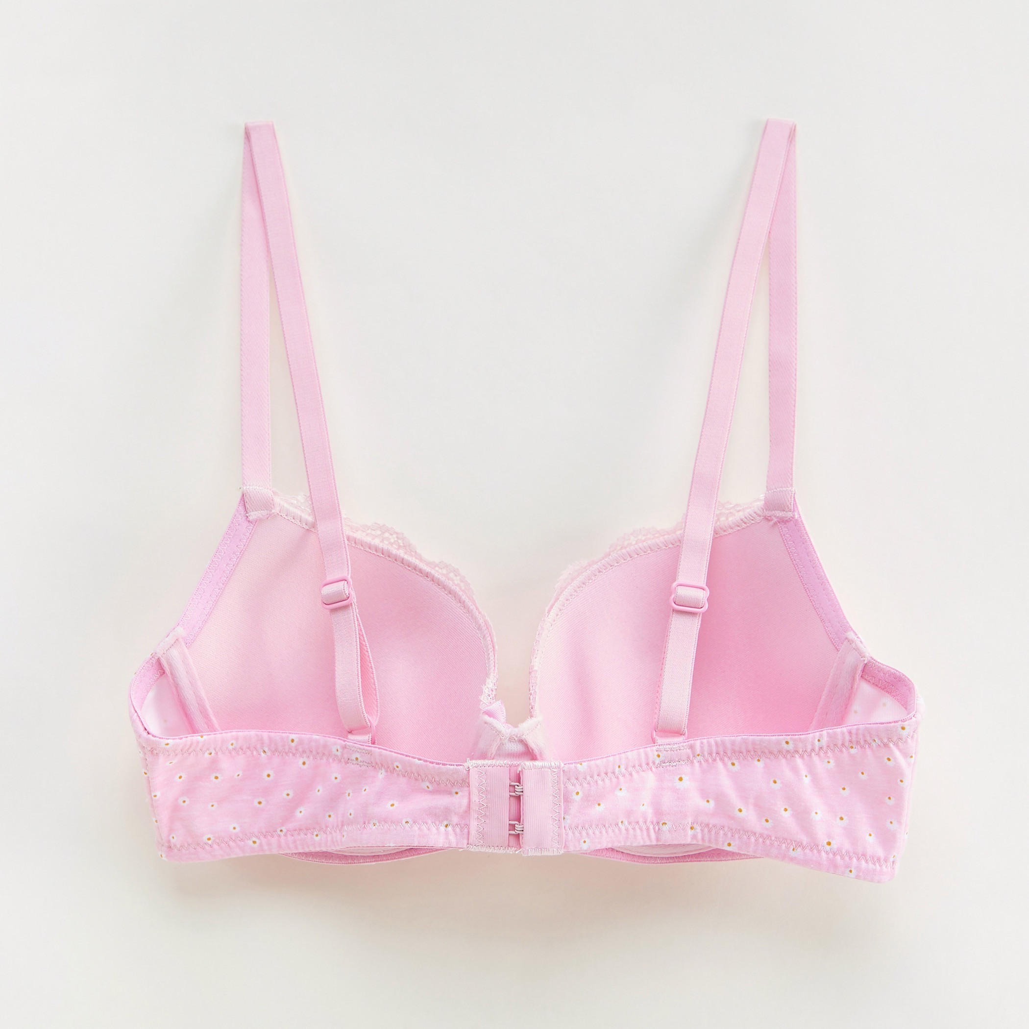 حمالة صدر مطبوعة بنقشة الزهور مع تفاصيل دانتيل وفيونكة-women-clothing-lingerie-bras-image-4