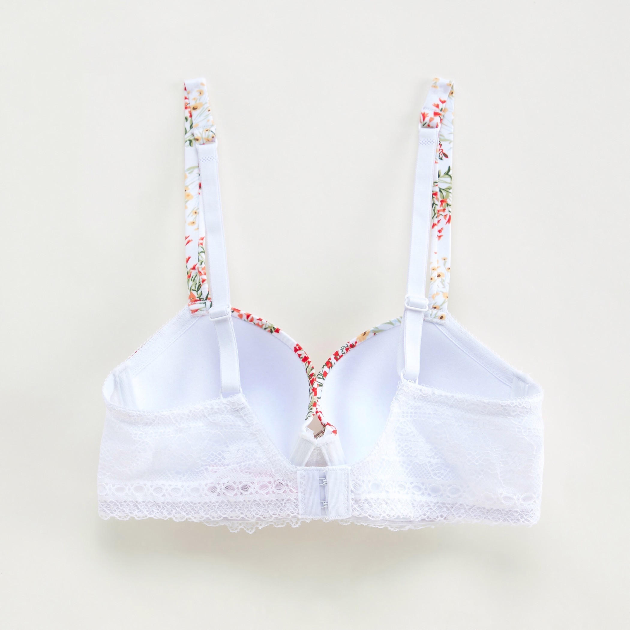 صدرية بلانج مبطنة بسلك وطبعات أزهار وتفاصيل دانتيل-women-clothing-lingerie-bras-image-3