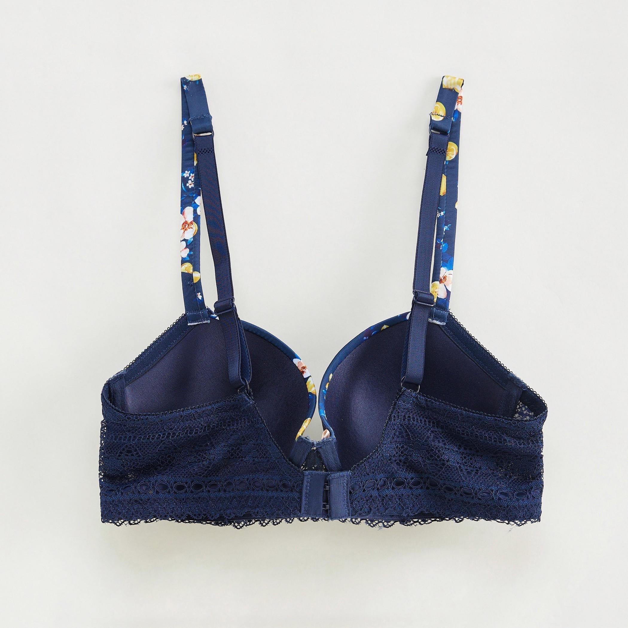 صدرية بلانج مبطنة بسلك وطبعات أزهار وتفاصيل دانتيل-women-clothing-lingerie-bras-image-3