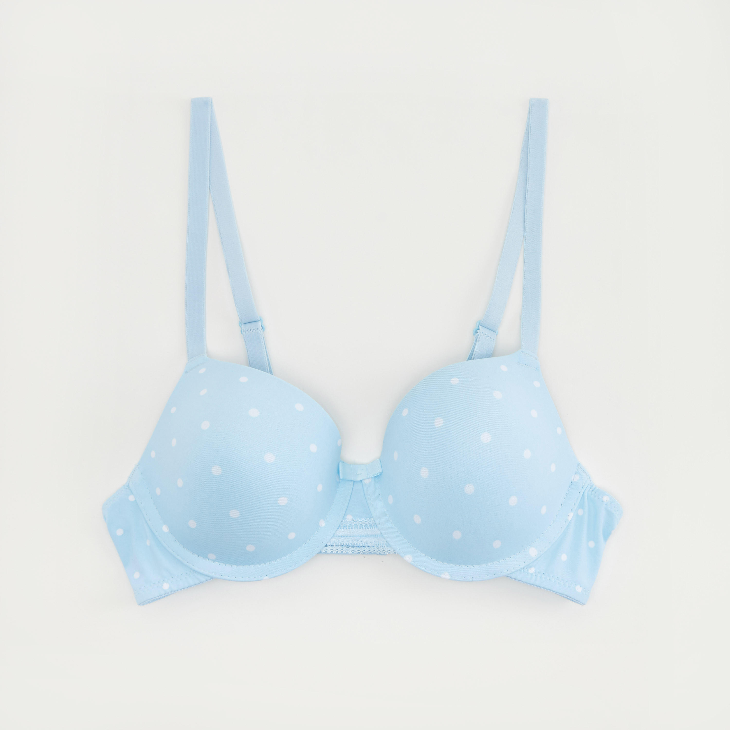 صدريّة ديمي منقّطة بطبعات منقّطة وزينة فيونكة-women-clothing-lingerie-bras-image-4