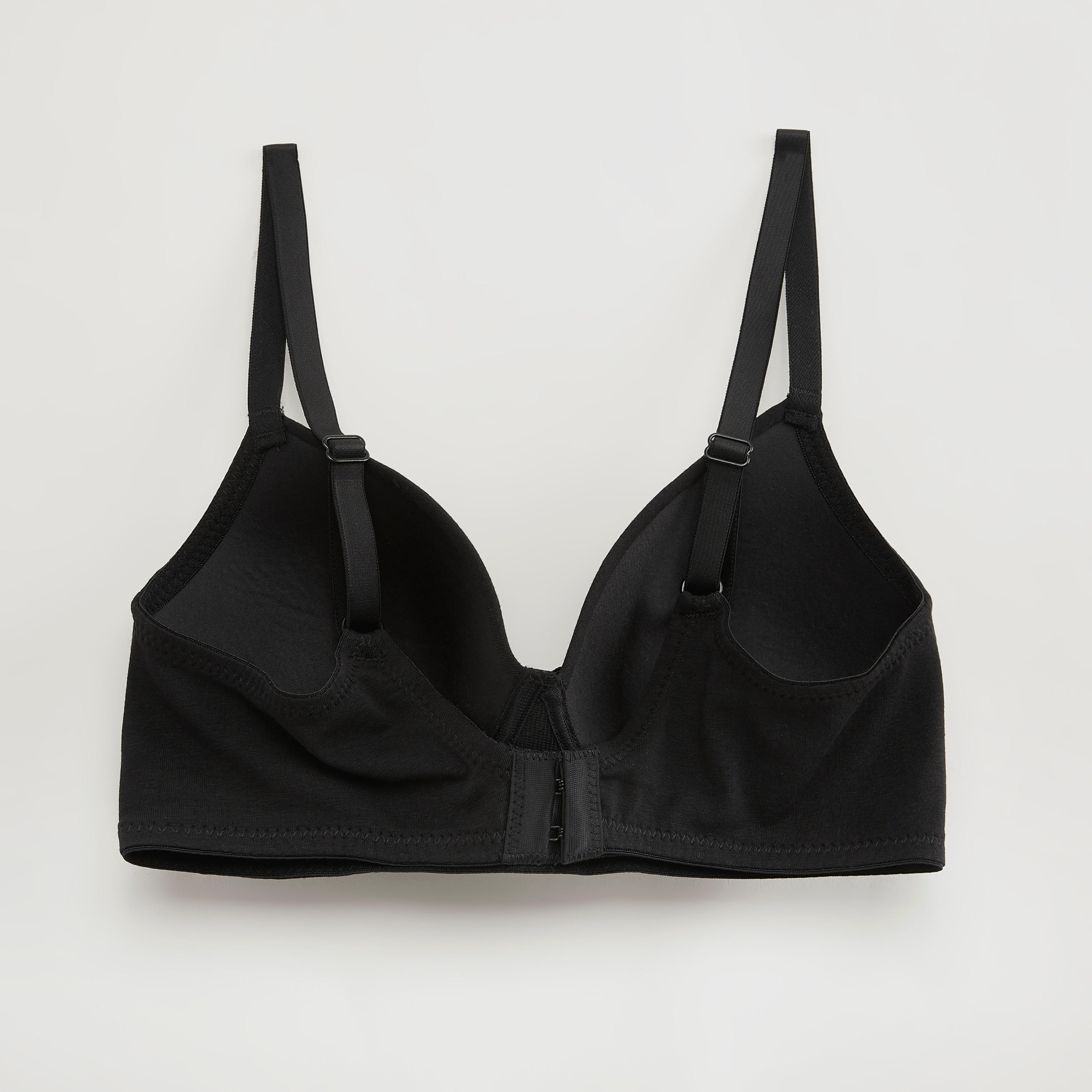 Solid Padded Demi Bra with Adjustable Straps-women-clothing-lingerie-bras-image-3
