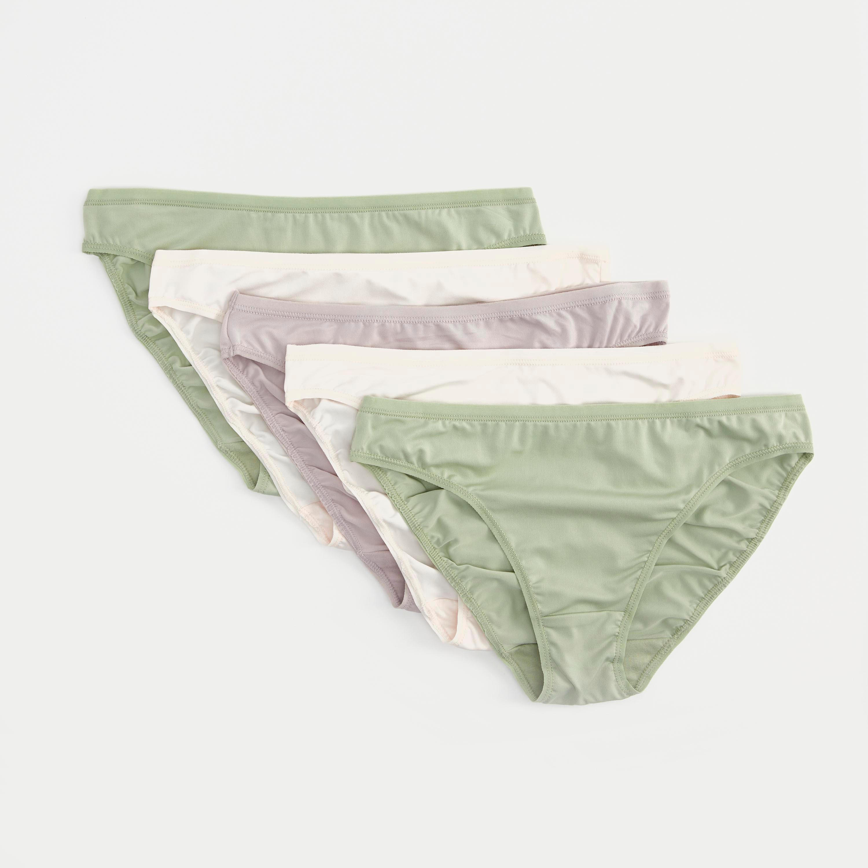 Set of 5 - Solid Bikini Briefs-women-clothing-lingerie-panties-image-1