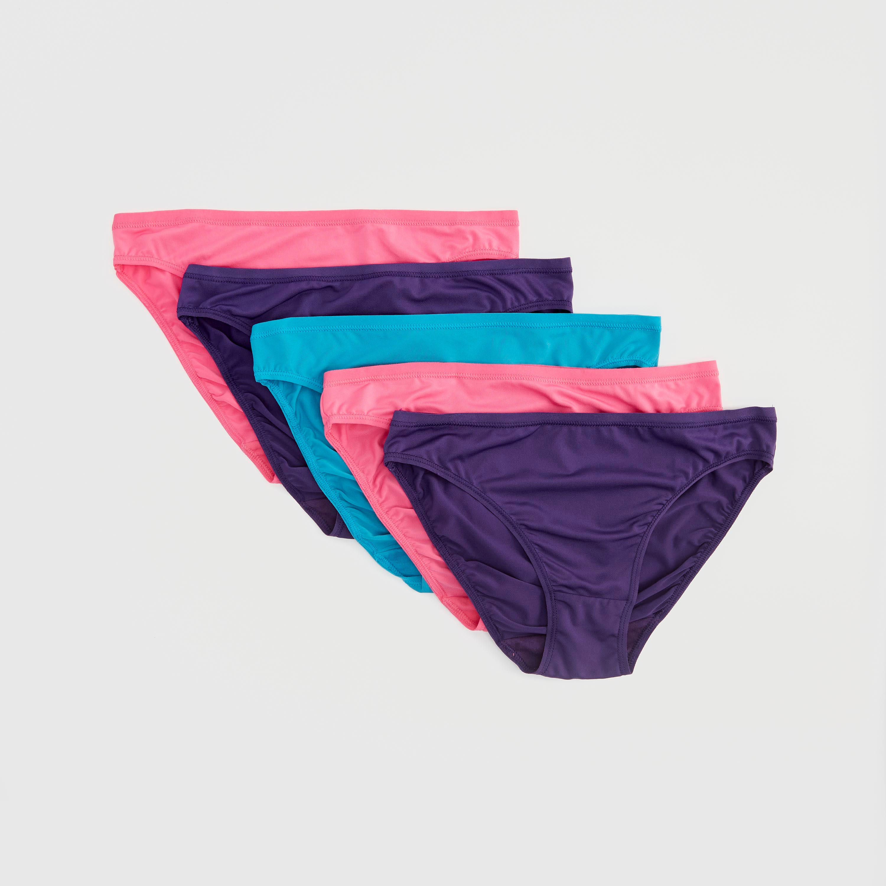 سراويل بكيني سادة - طقم من 5 قطع-women-clothing-lingerie-panties-image-4