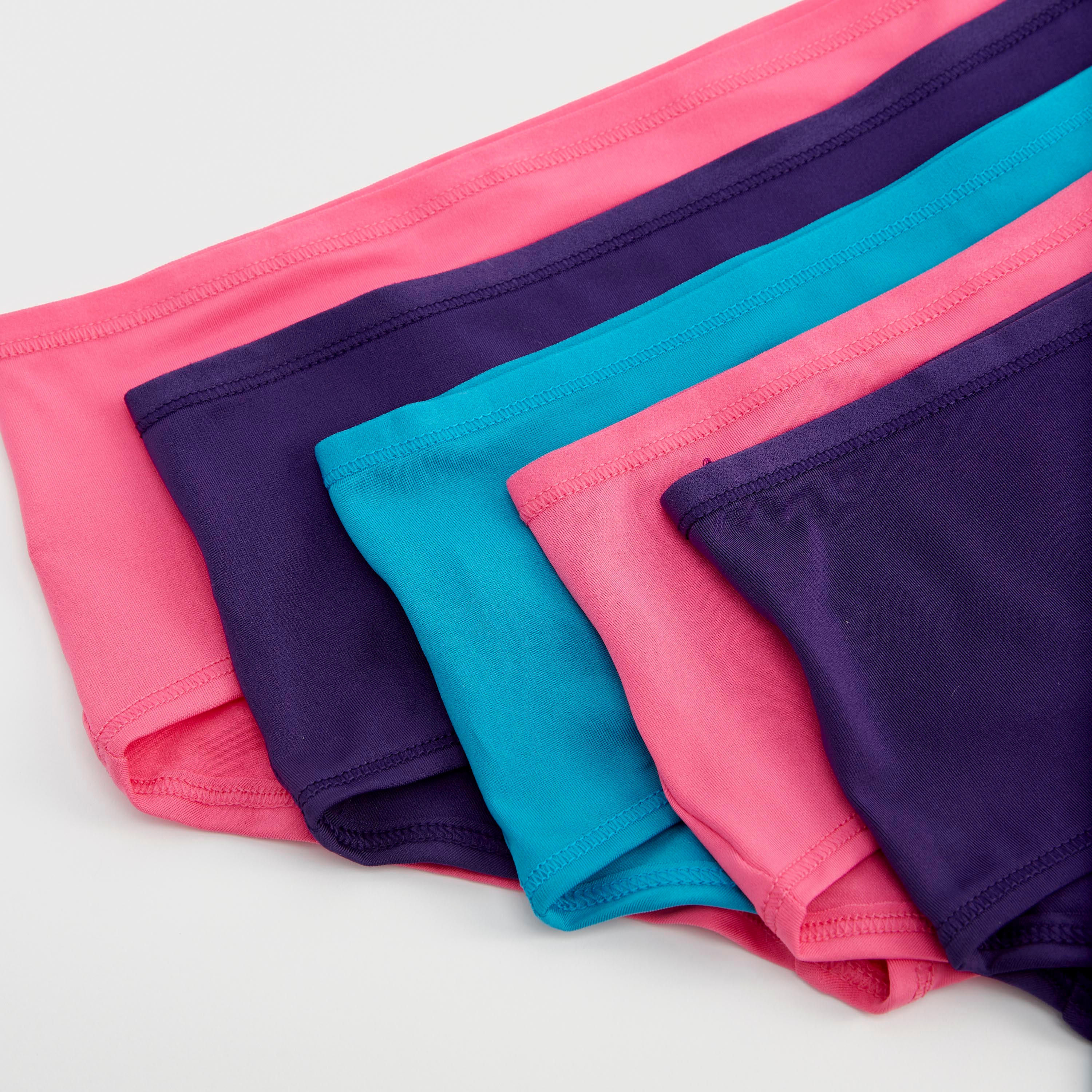 سراويل بوي شورت سادة - طقم من 5 قطع-women-clothing-lingerie-panties-image-3