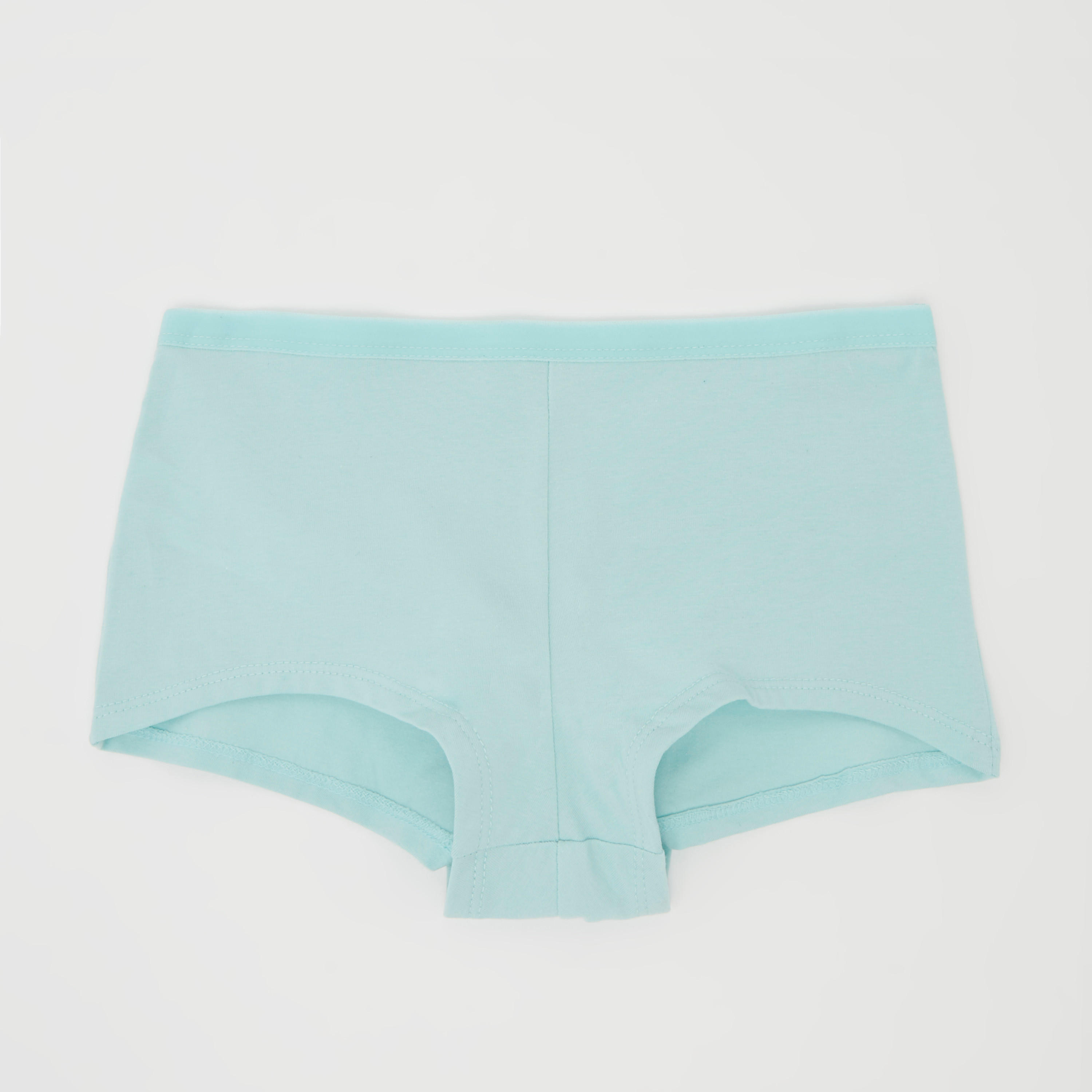 سراويل بوي شورت سادة بخصر مطّاطي - طقم من 5 قطع-women-clothing-lingerie-panties-image-3