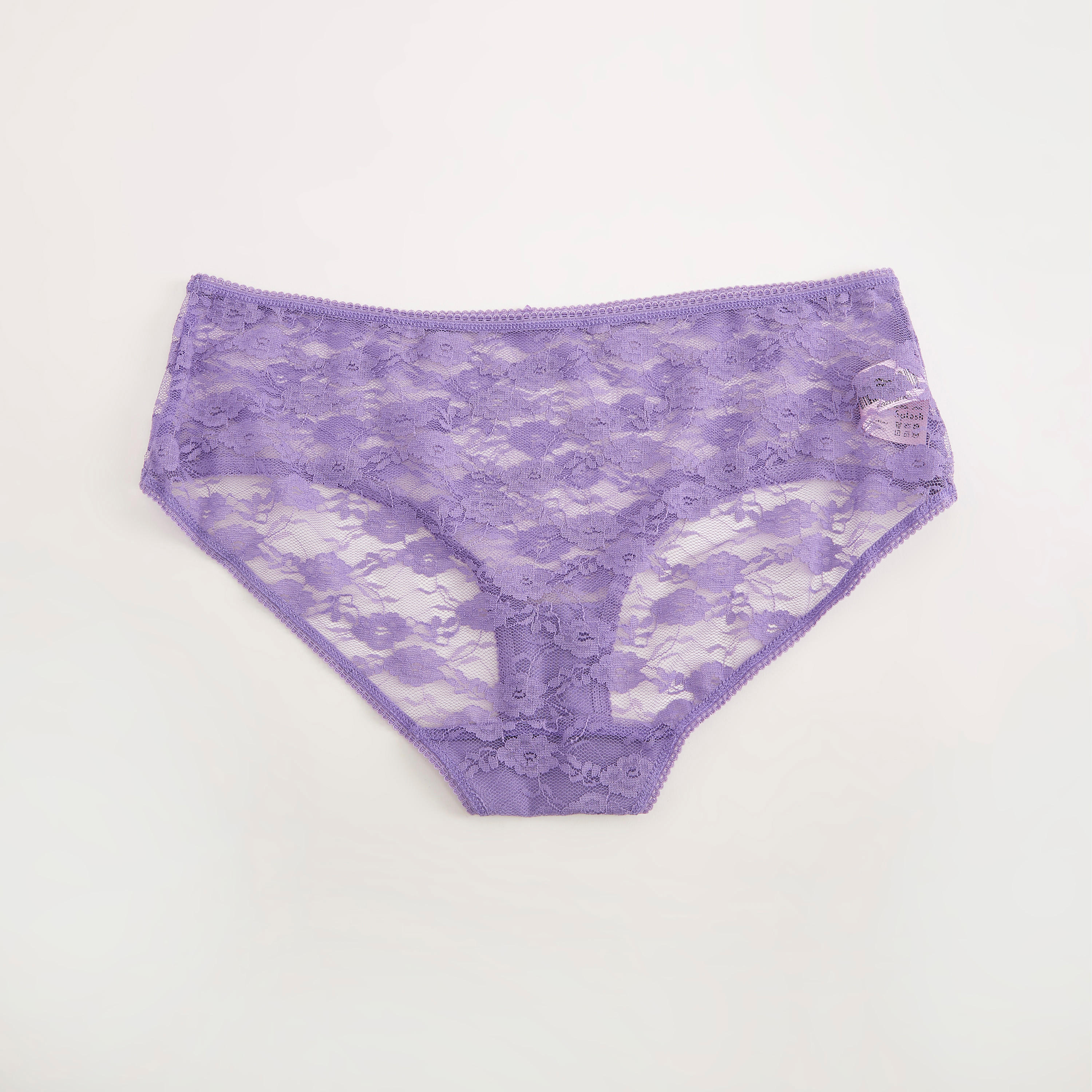 سراويل داخلية هيبستر دانتيل بتفاصيل فيونكة - طقم من 5 قطع-women-clothing-lingerie-panties-image-4