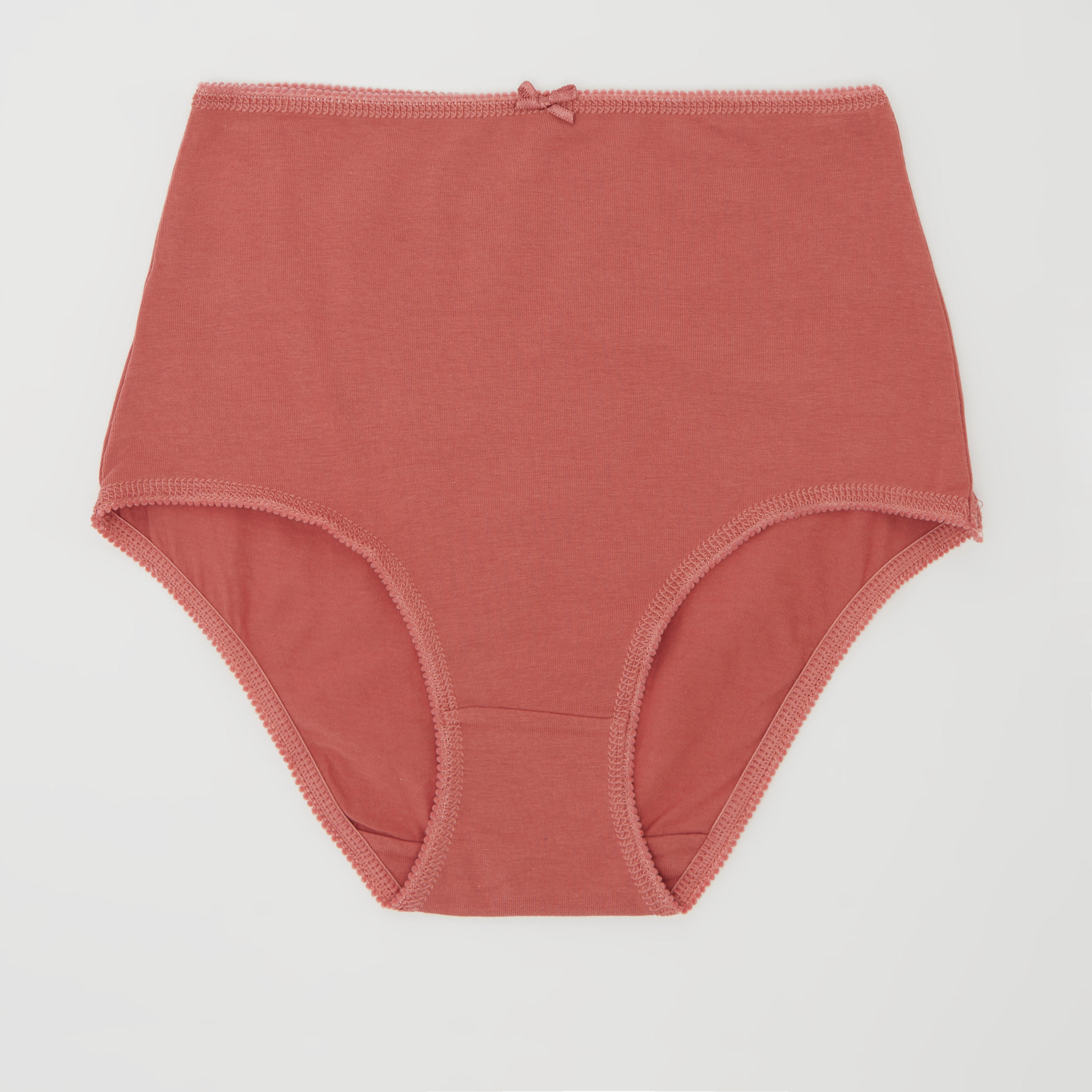 سراويل داخلية سادة بخصر مطّاطي - طقم من 5 قطع-women-clothing-lingerie-panties-image-3