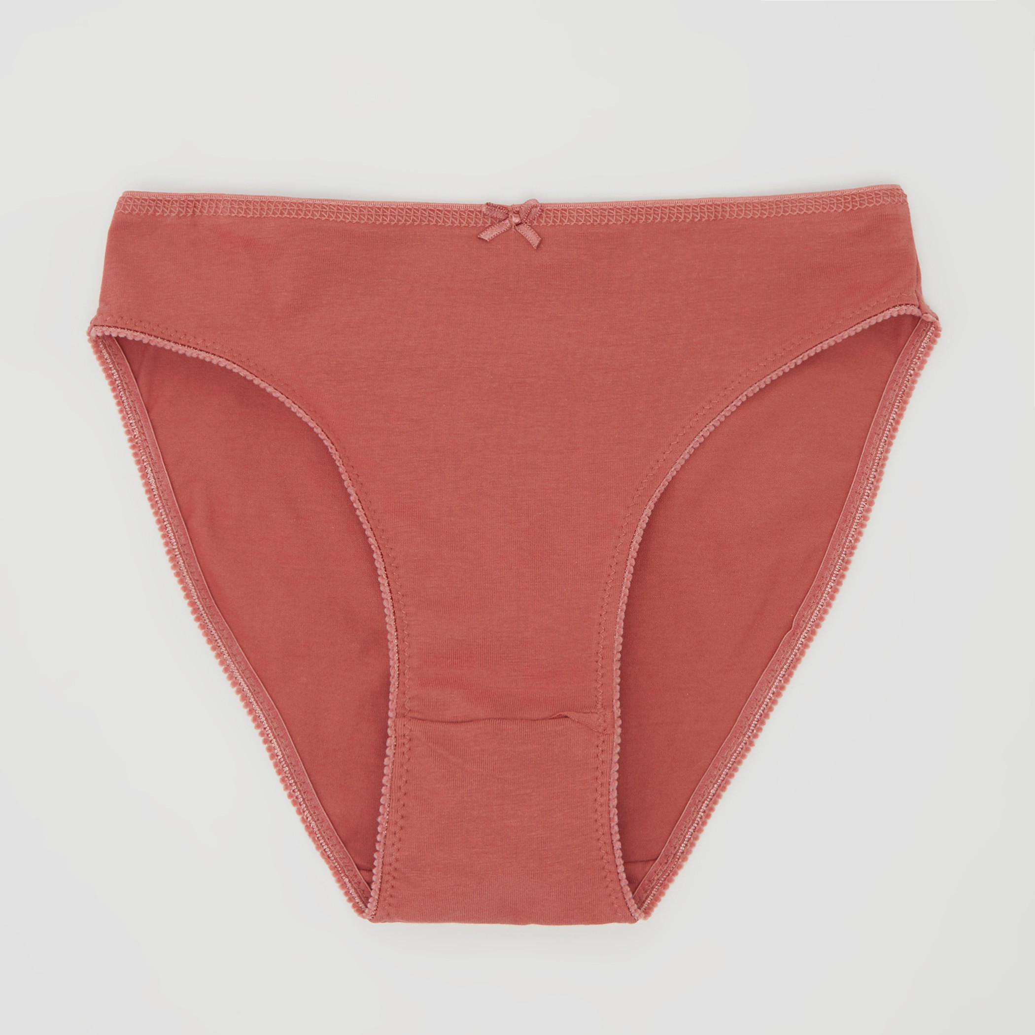 سراويل داخليّة هيبستر سادة بفيونكة - طقم من 5 قطع-women-clothing-lingerie-panties-image-3