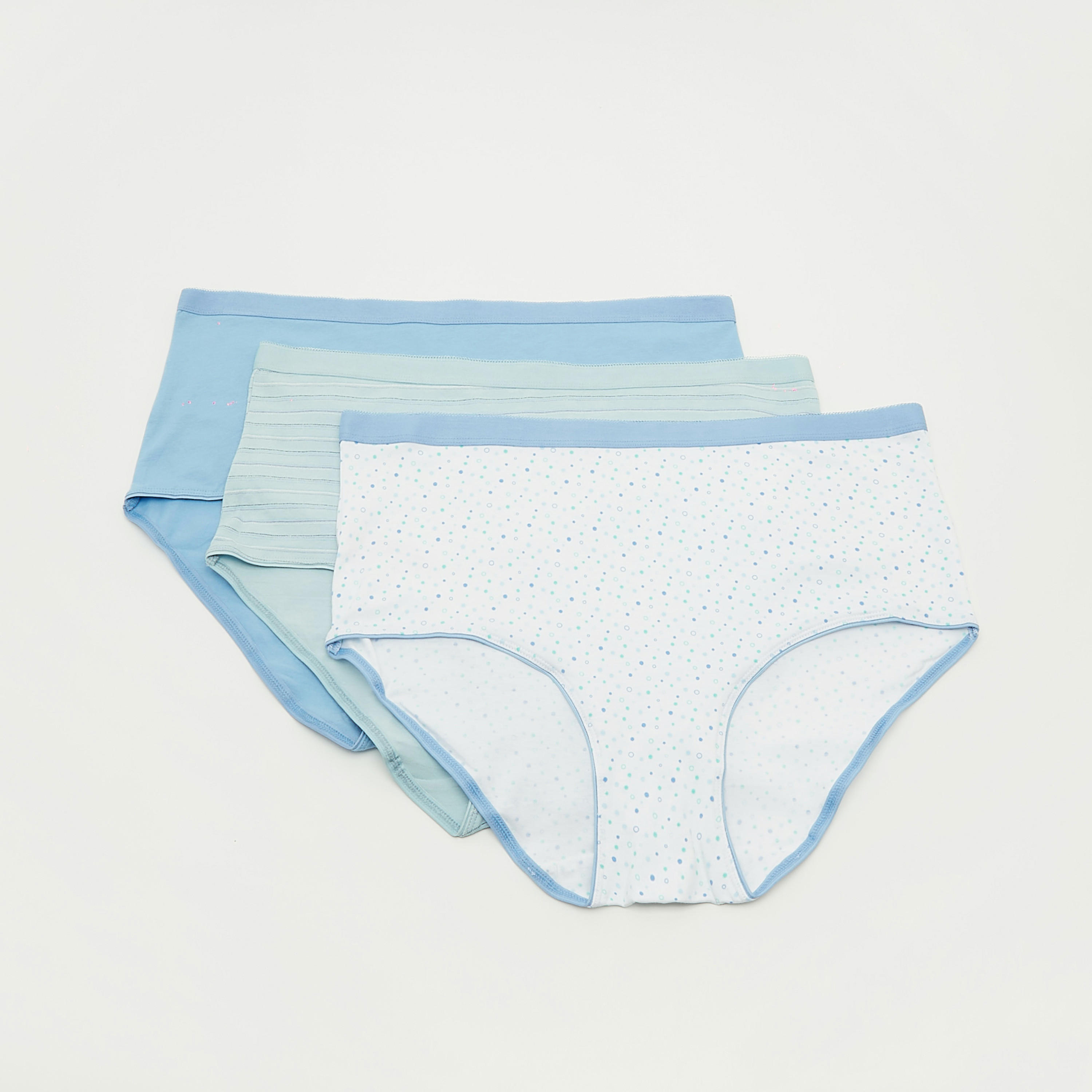 سراويل داخلية متنوّعة بخصر مطّاطي - طقم من 3 قطع-women-clothing-lingerie-panties-image-4