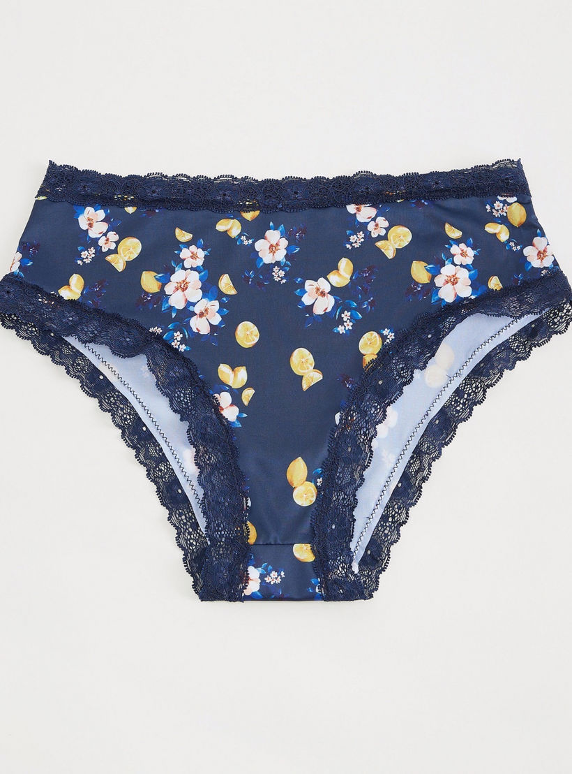 سروال داخلي بطبعات أزهار وتفاصيل دانتيل-women-clothing-lingerie-panties-image-1