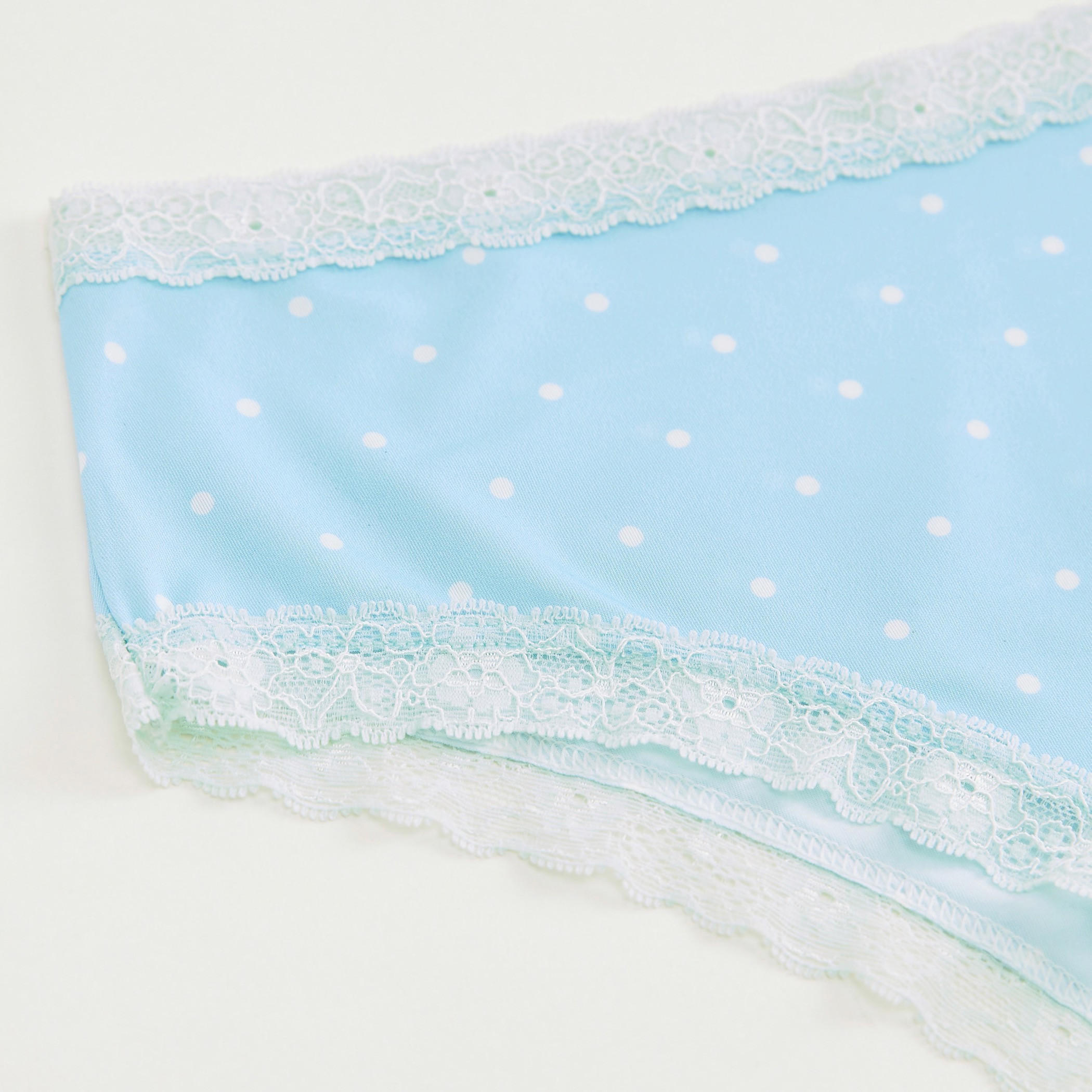 Polka Dot Bikini Briefs with Lace Detail-women-clothing-lingerie-panties-image-2
