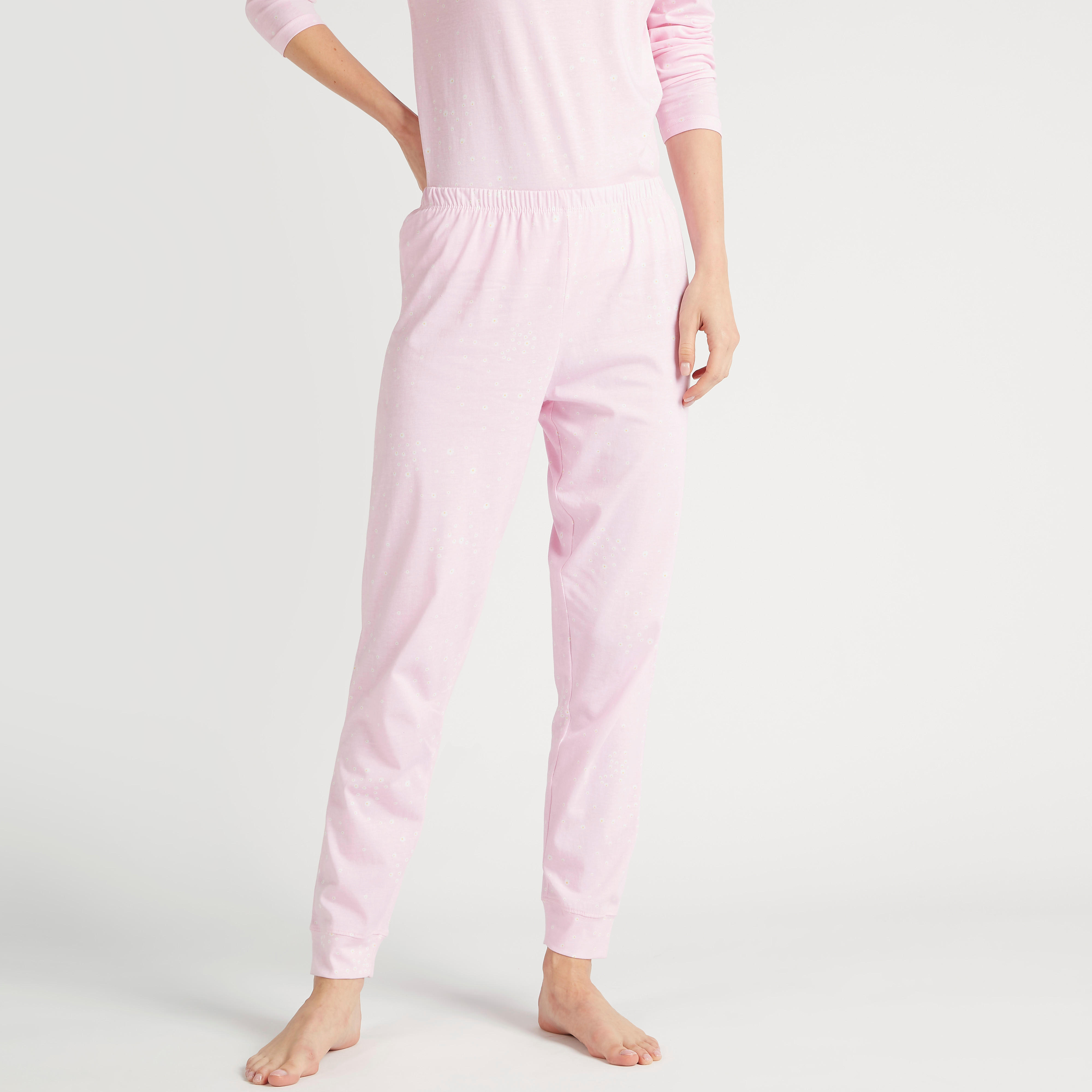 طقم بنطلون بيجاما طويل وتيشيرت بطبعات-women-clothing-nightwear-pyjamas-longsets-image-5