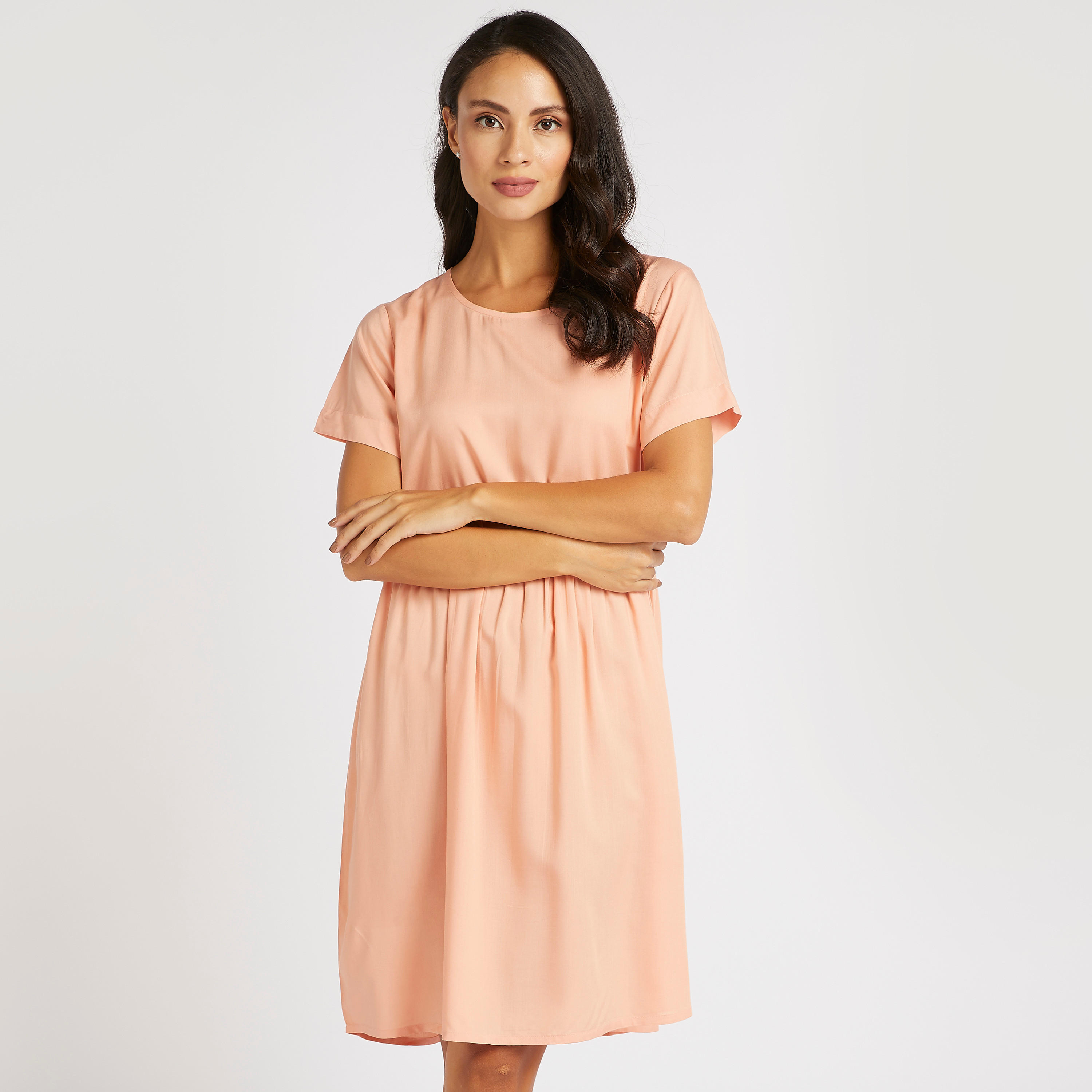 قميص نوم بياقة مستديرة - طقم من قطعتين متنوّعتين-women-clothing-nightwear-nighties-image-6