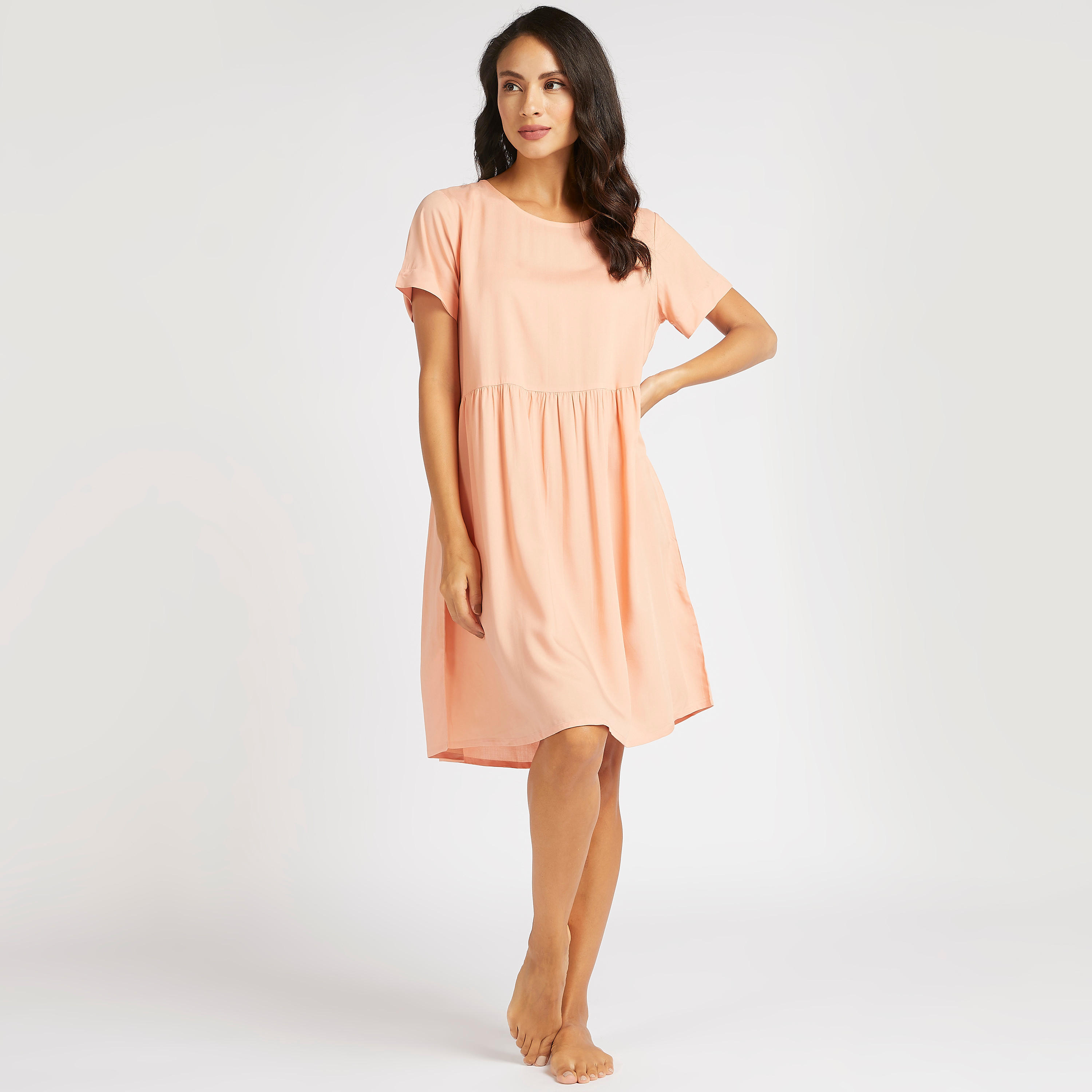 قميص نوم بياقة مستديرة - طقم من قطعتين متنوّعتين-women-clothing-nightwear-nighties-image-8