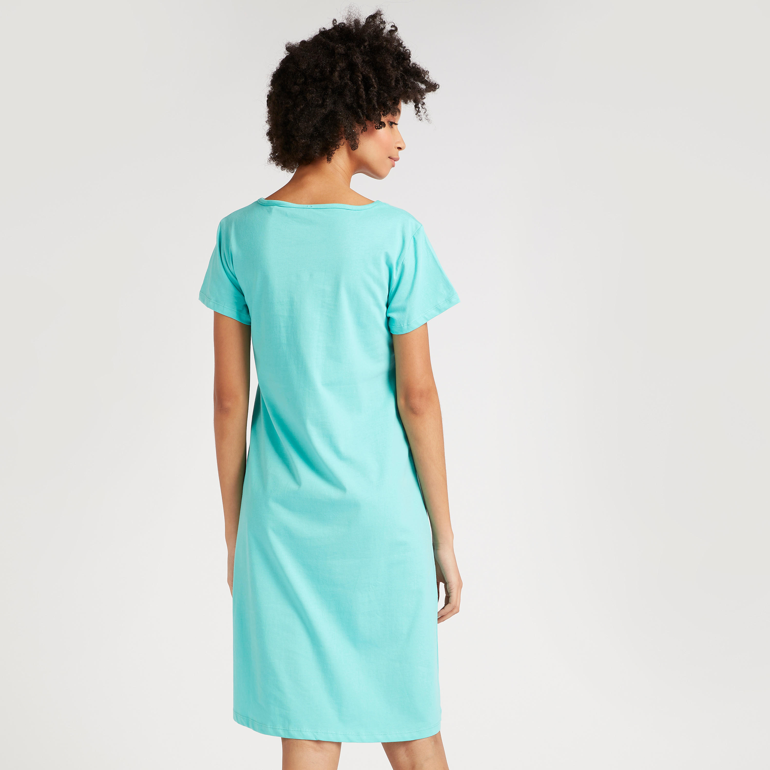 قميص نوم بأكمام قصيرة وطبعات - طقم من قطعتين-women-clothing-nightwear-nighties-image-7