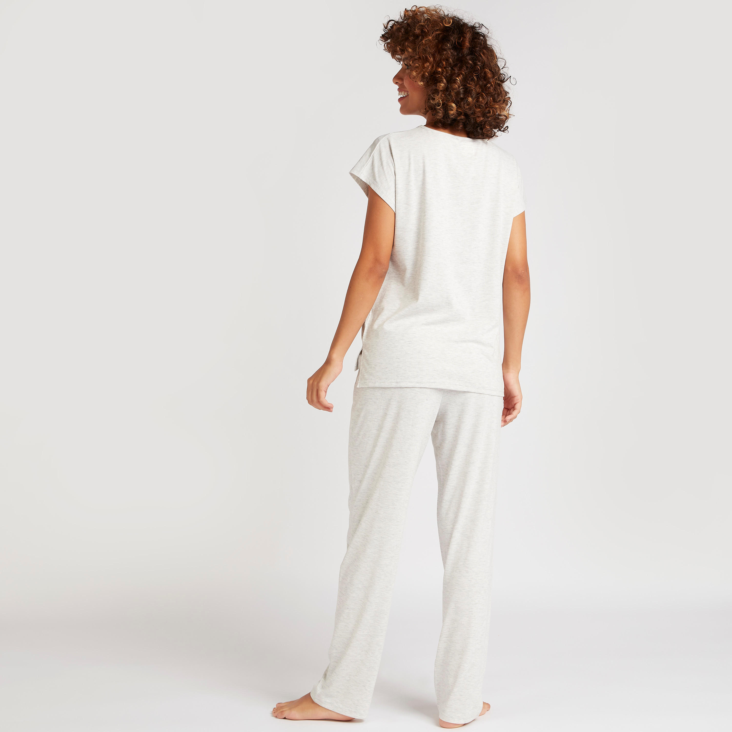 طقم بيجاما و تيشيرت بأكمام قصيرة وطبعات سيمبا-women-clothing-nightwear-pyjamas-longsets-image-4