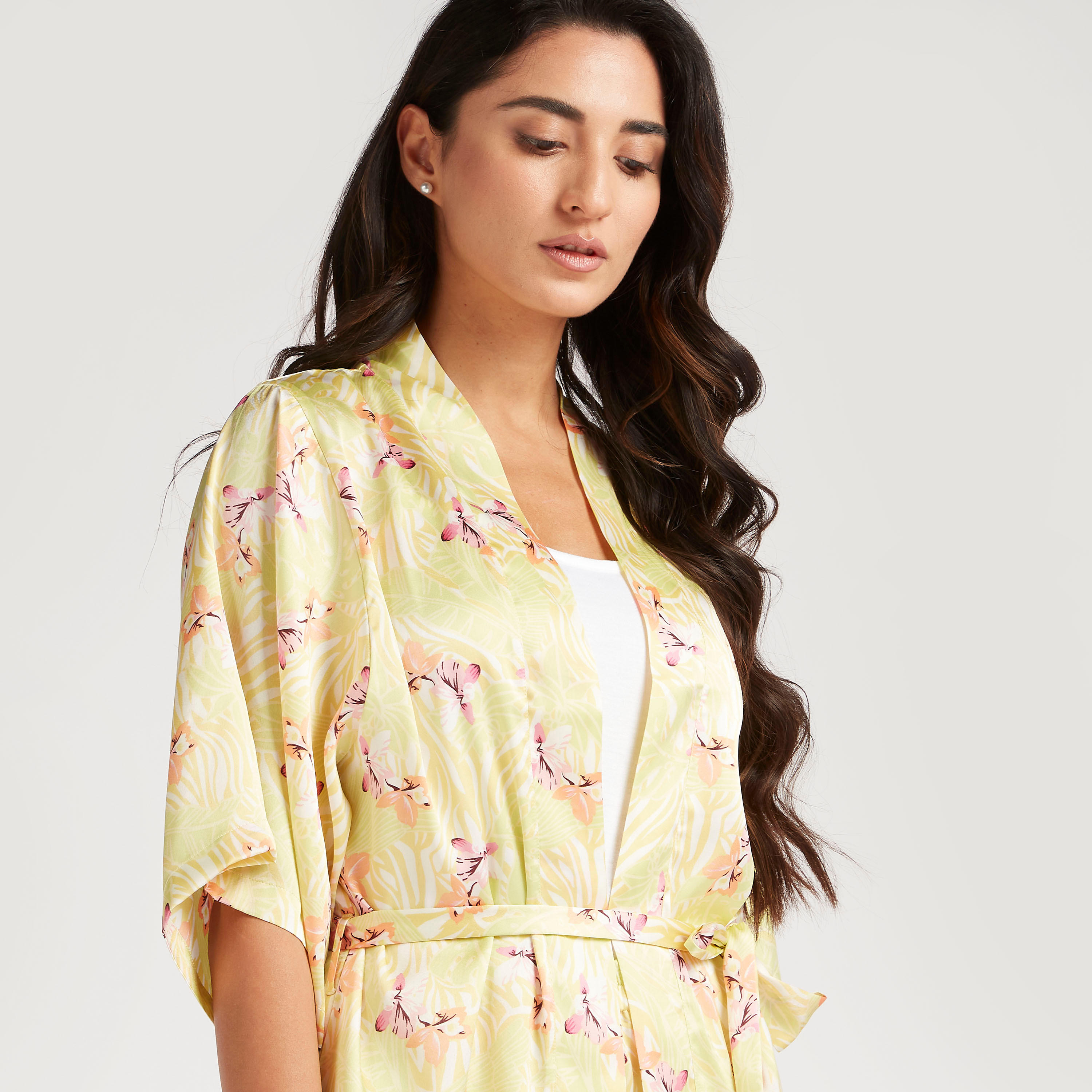 Floral Print 3-Piece Pyjama Set-women-clothing-nightwear-pyjamas-longsets-image-3