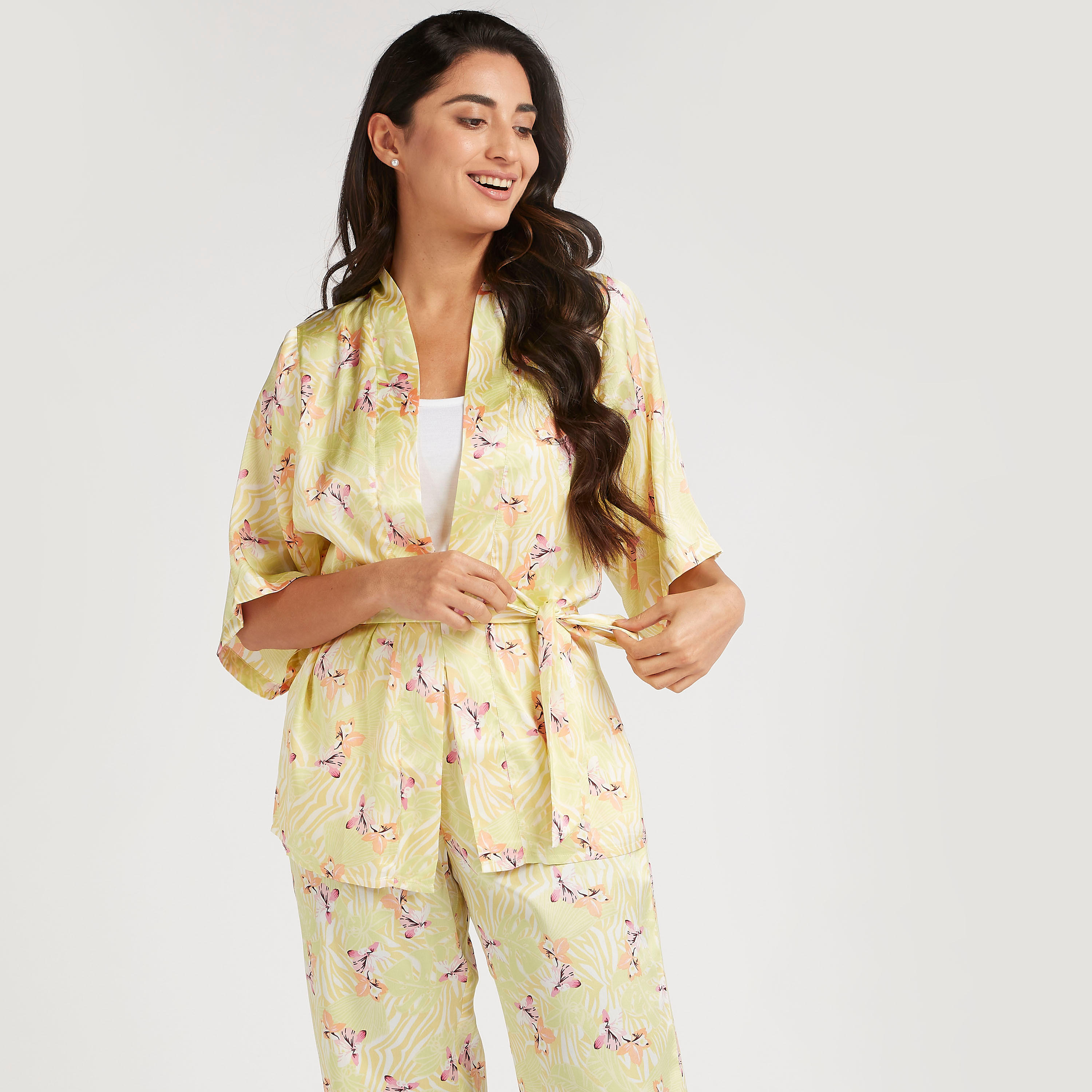 Floral Print 3-Piece Pyjama Set-women-clothing-nightwear-pyjamas-longsets-image-5