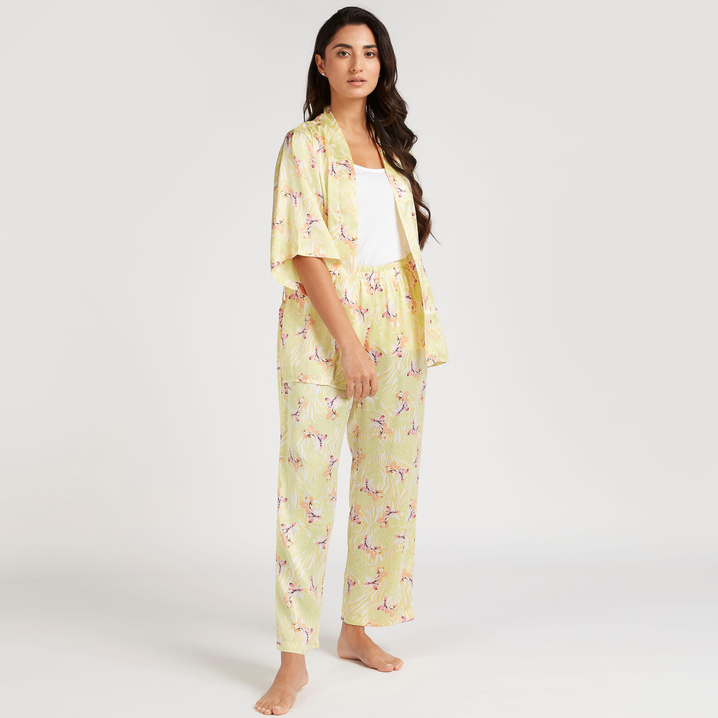Floral Print 3-Piece Pyjama Set-women-clothing-nightwear-pyjamas-longsets-image-7