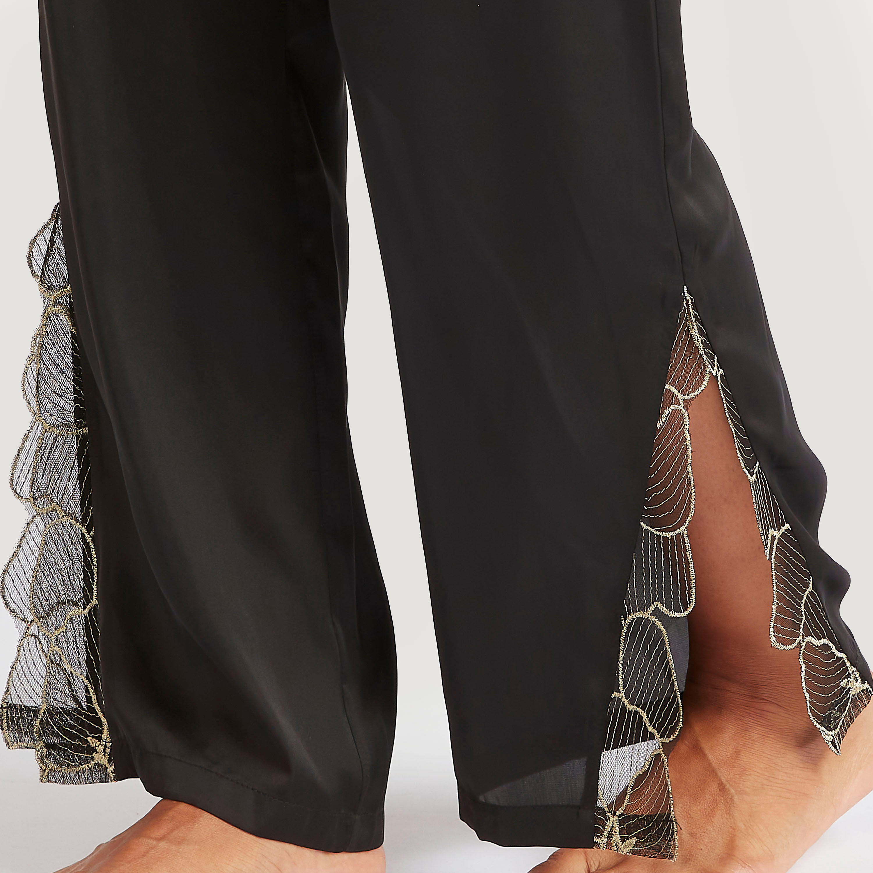 طقم بنطلون بيجاما وبلوزة كامي دانتيل-women-clothing-nightwear-pyjamas-longsets-image-2