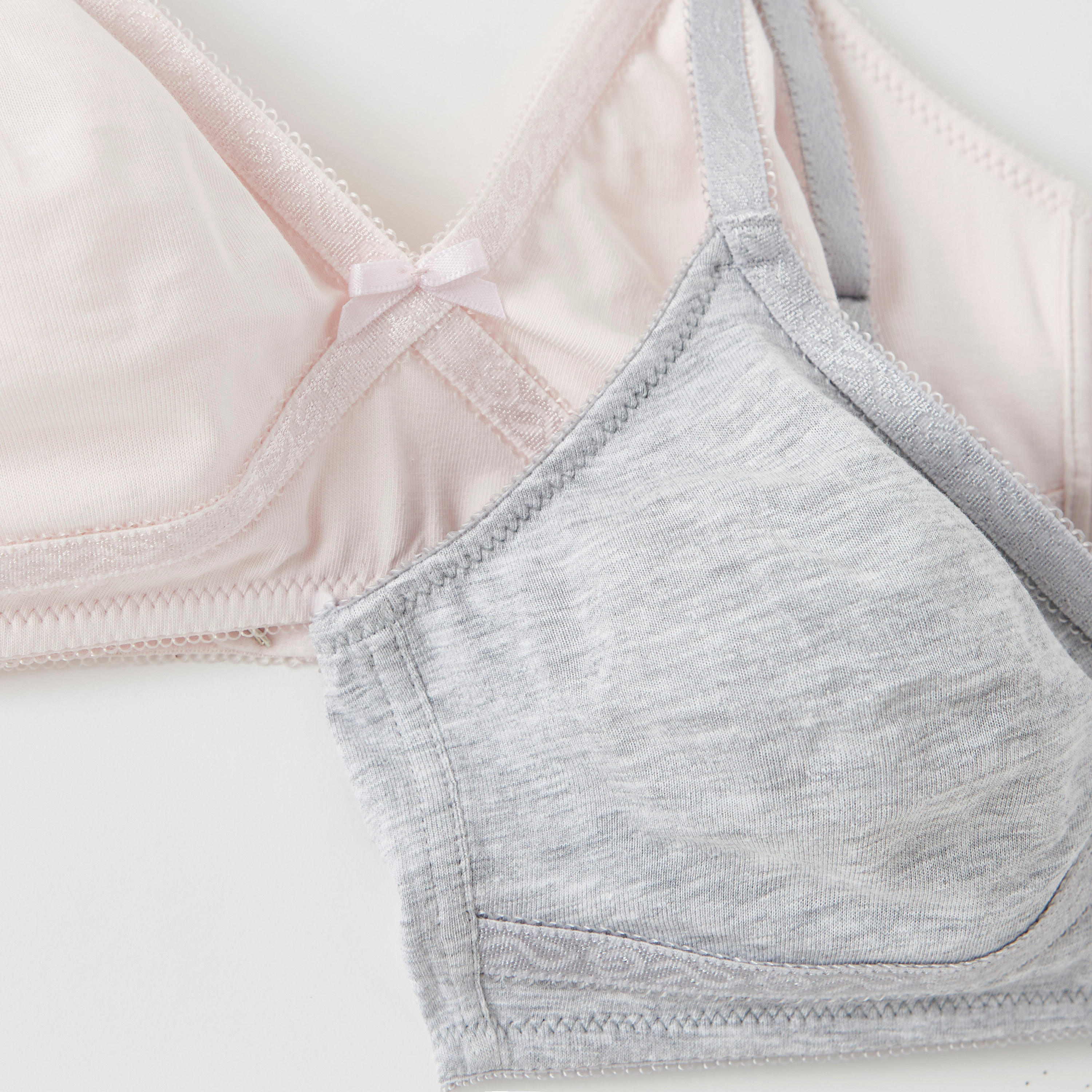 صدريّة أساسية سادة بزينة فيونكة - طقم من 2 قطع-women-clothing-lingerie-bras-image-3