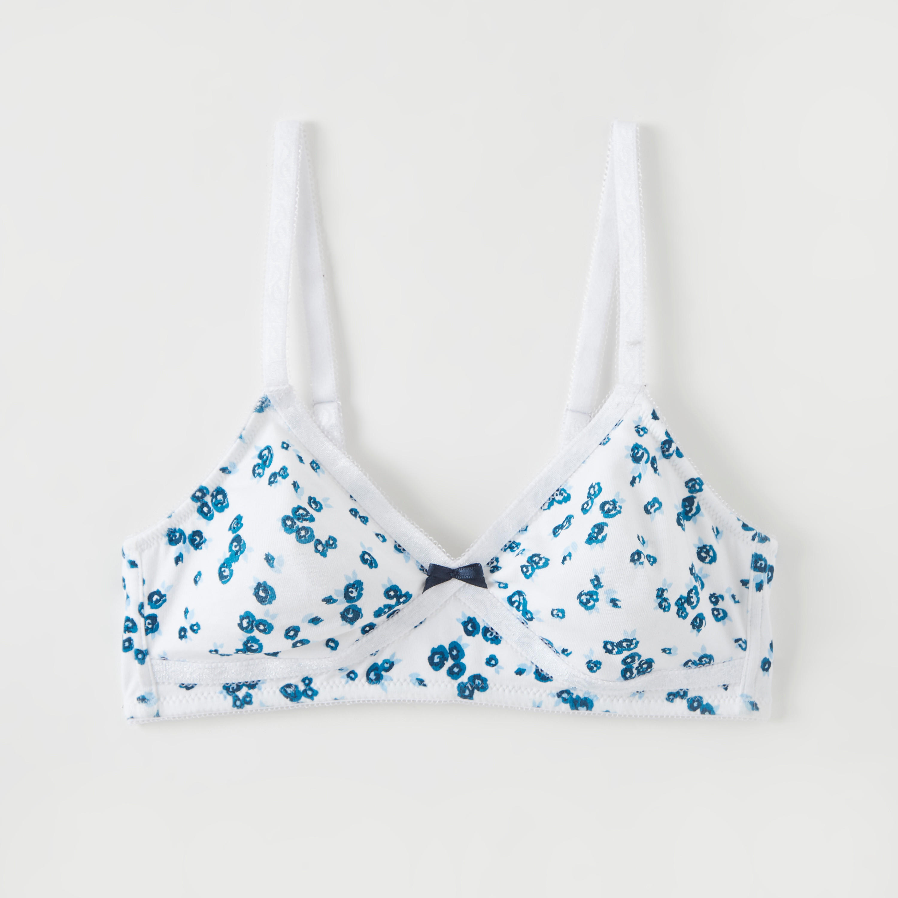 Set of 2 - Printed Basic Bra with Bow Accent-women-clothing-lingerie-bras-image-3