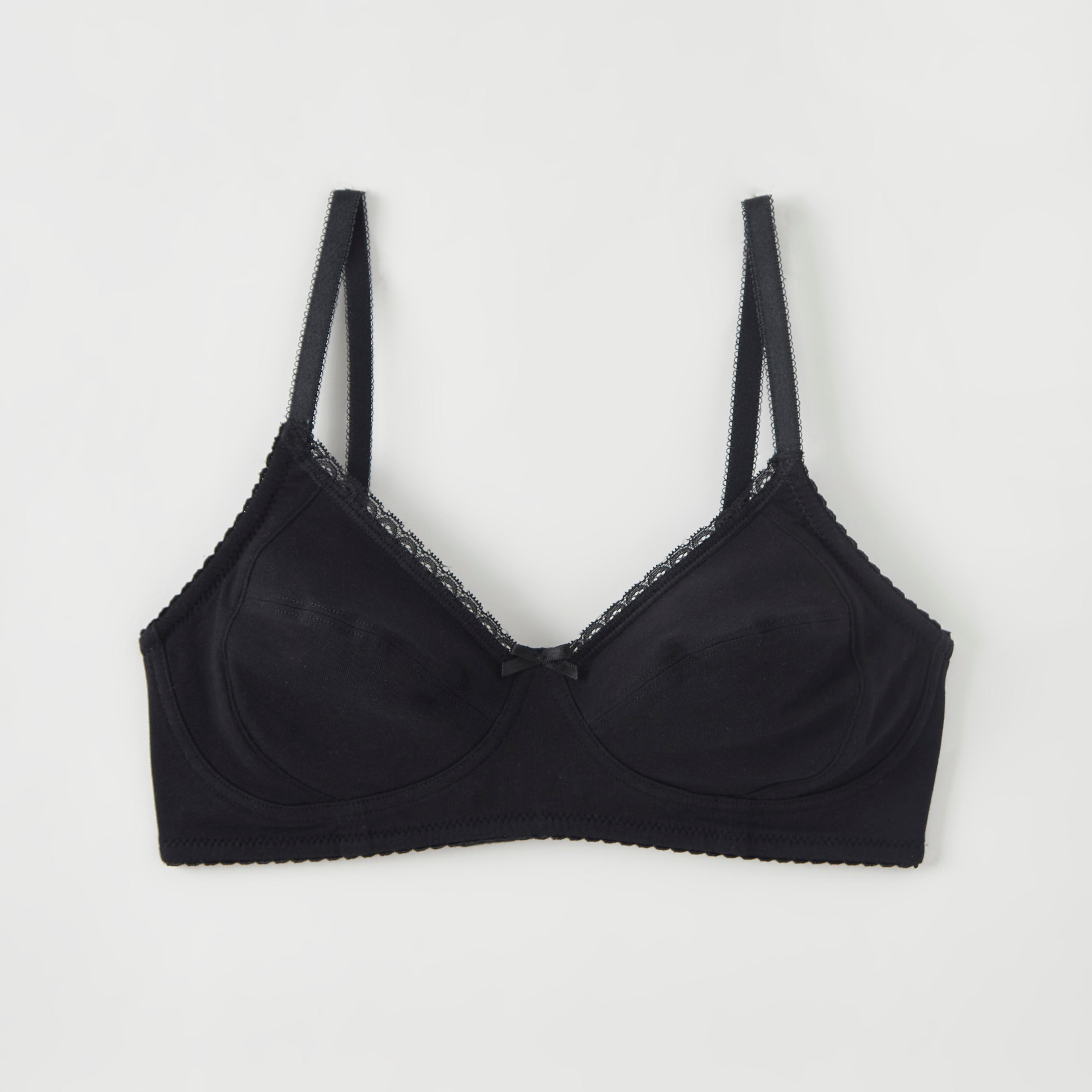 Set of 2 - Solid Non-Padded Basic Bra with Lace Detail-women-clothing-lingerie-bras-image-3