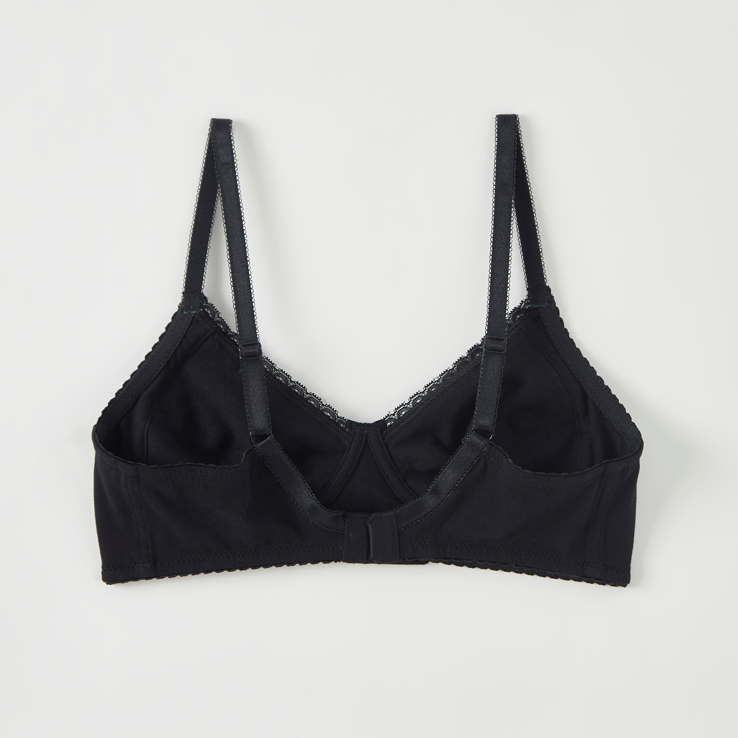 Set of 2 - Solid Non-Padded Basic Bra with Lace Detail-women-clothing-lingerie-bras-image-4