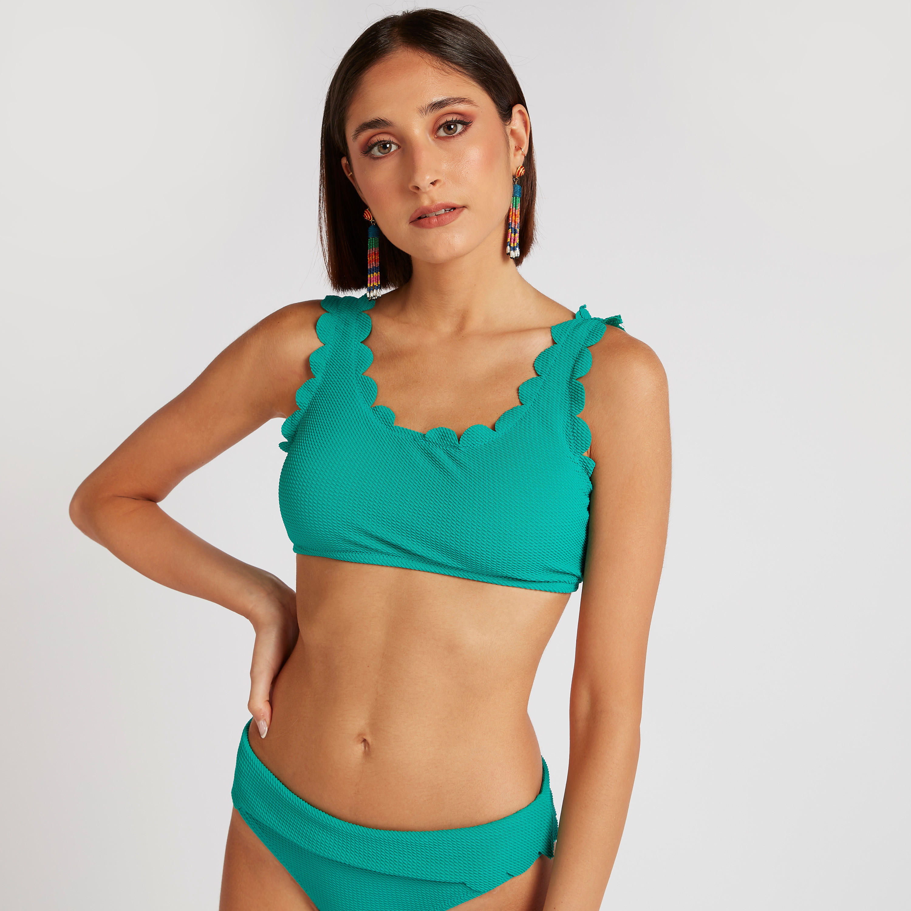 Textured Bikini Set with Scalloped Detail-women-clothing-swimandbeach-bikinis-image-7