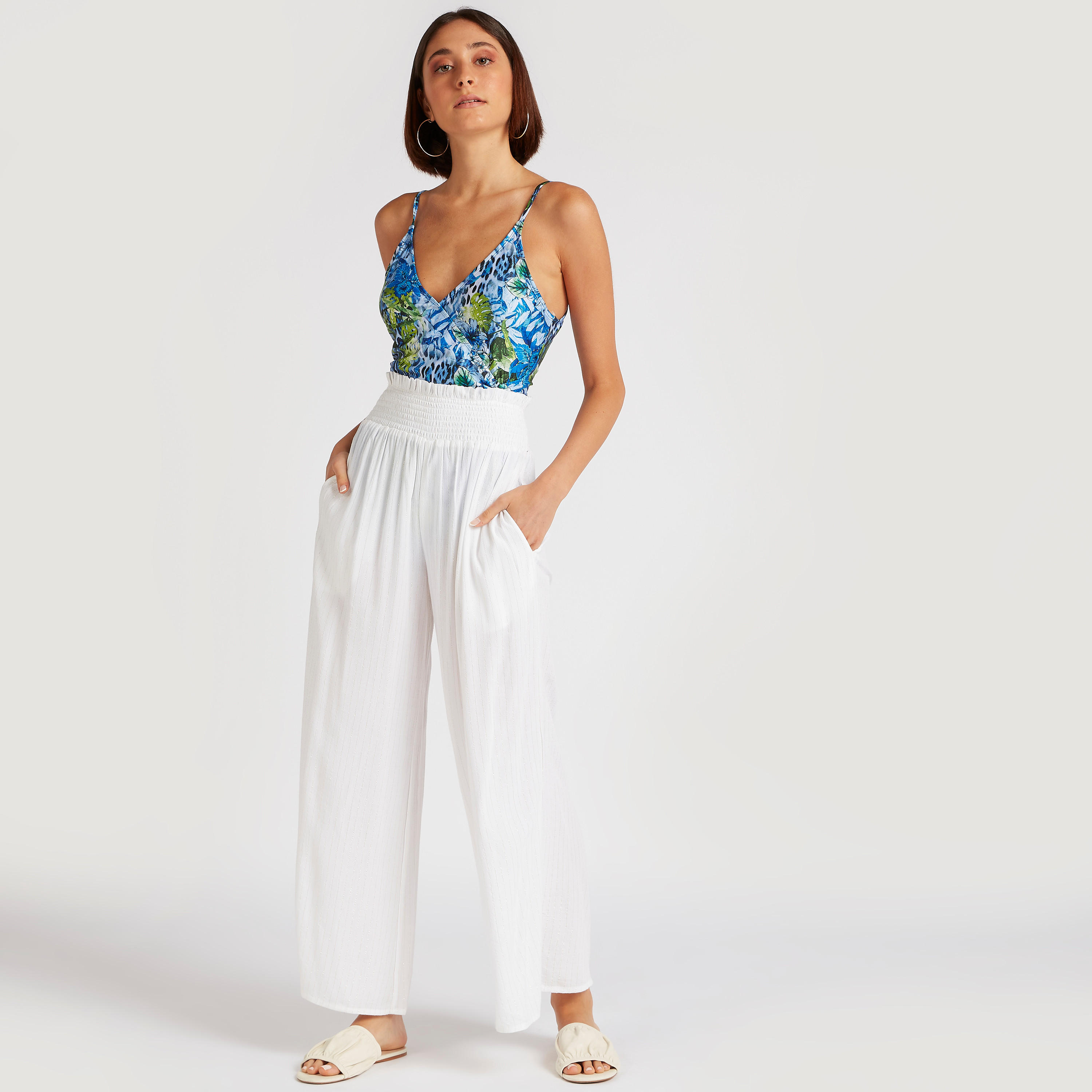 بدلة سباحة بحمّالات قابلة للتعديل وطبعات-women-clothing-swimandbeach-swimsuits-image-5